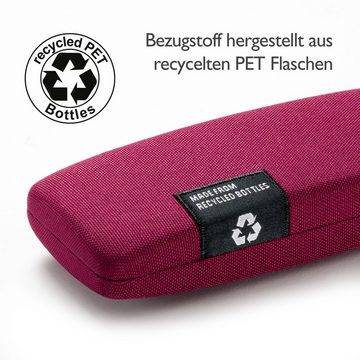 FEFI Brillenetui Hardcase mit Bezug aus recycelten PET-Flaschen, inklusive Mikrofasertuch