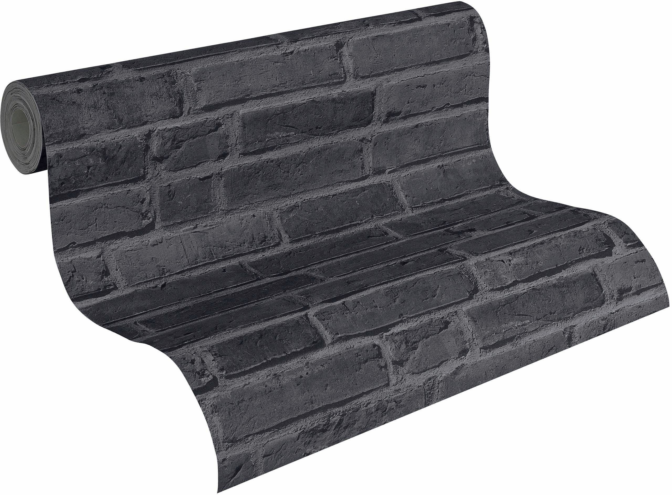 living walls Vliestapete Best of Wood`n Stone 2nd Edition, leicht strukturiert, Motiv, Steinoptik, gemustert, Landhaus Tapete Stein Tapeten Wohnzimmer Schlafzimmer Küche Flur Optik