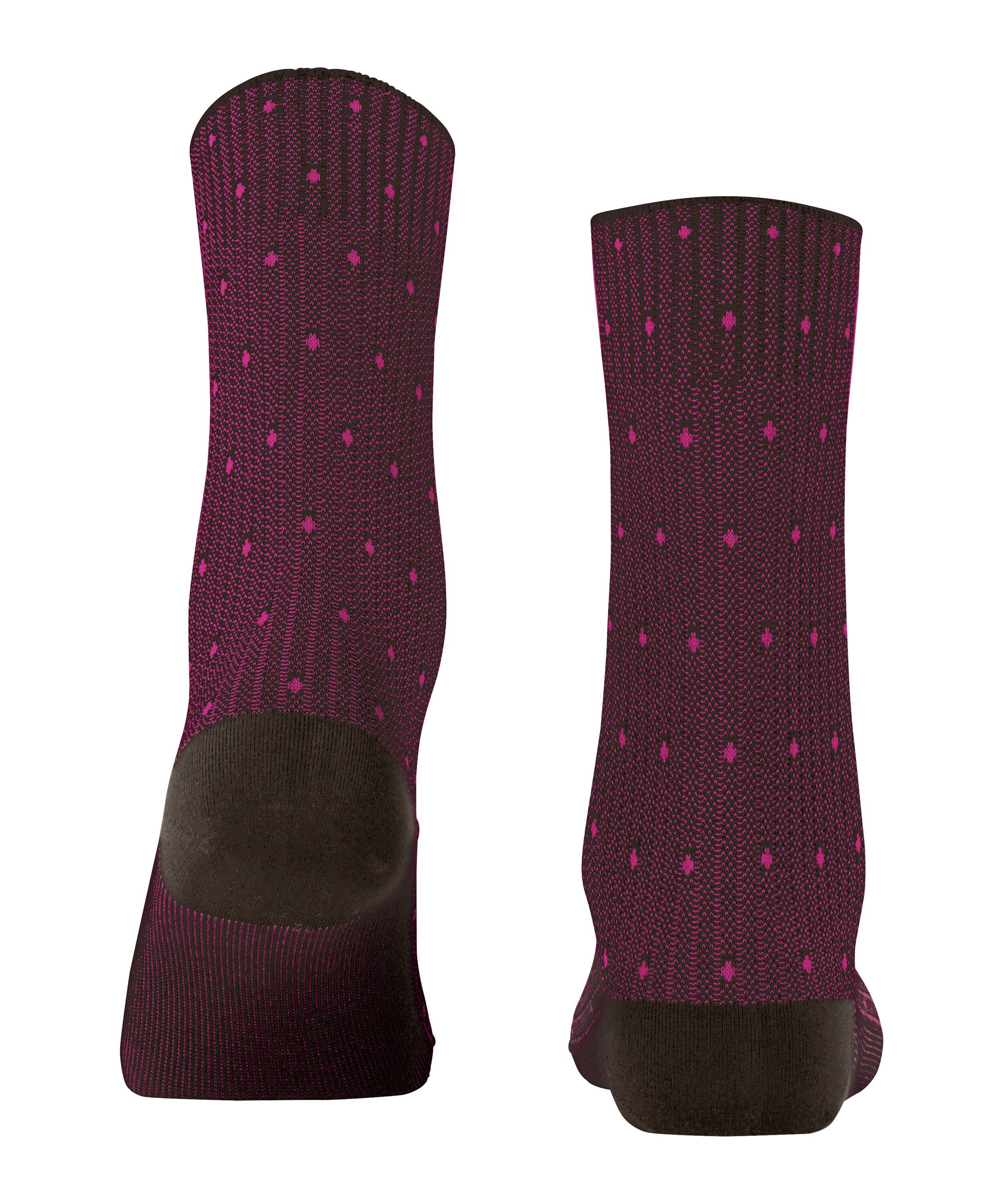 Dot brown Rib (1-Paar) FALKE (5235) dark Socken