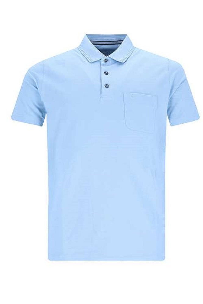 Hajo Poloshirt 20083-609 Flachstrickkragen mit 3-er günstig online kaufen