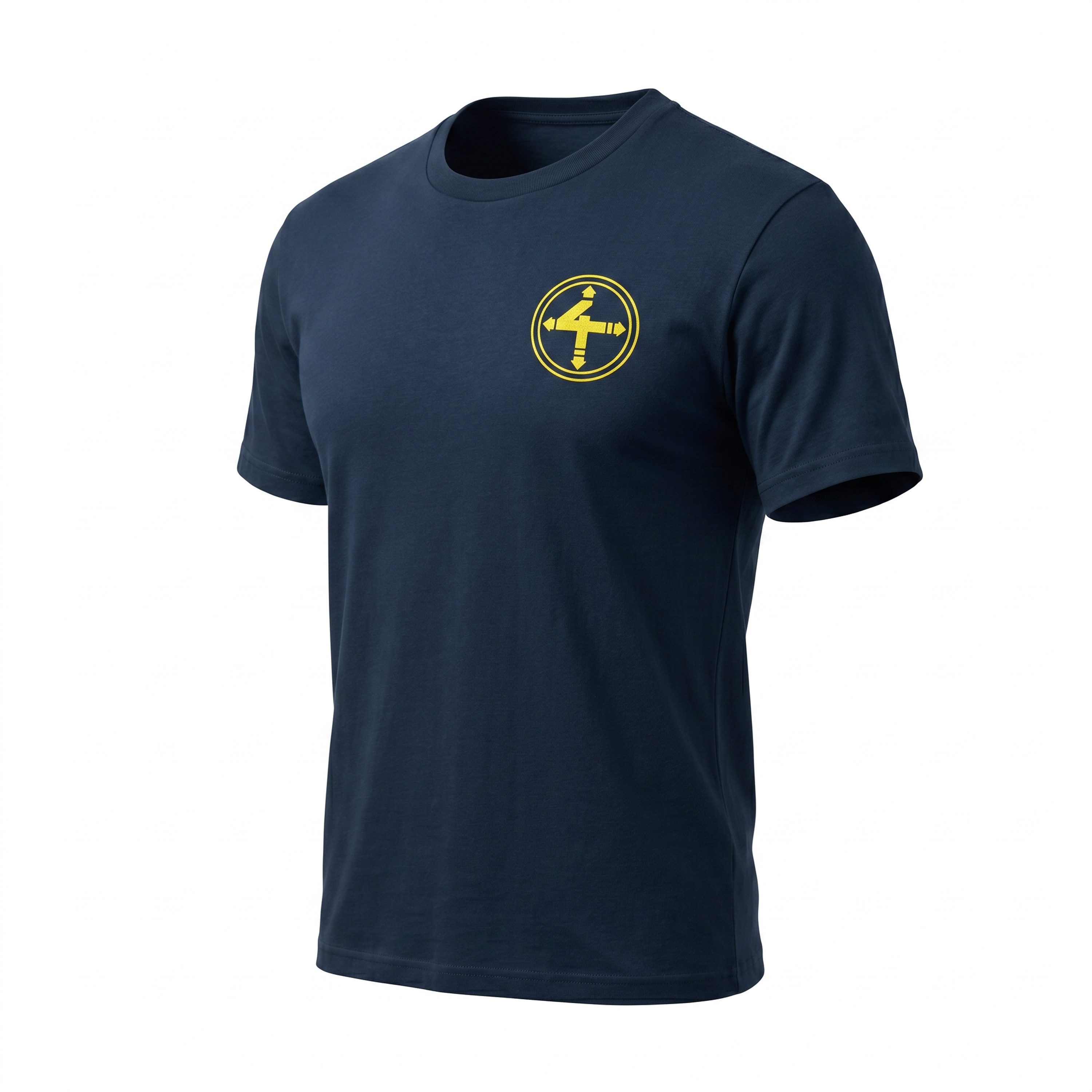 DIE FANTASTISCHEN VIER Kurzarmshirt ´Die Da´ 92 – Dunkelblau Unisex hochwertiger Front- und Rückenaufdruck