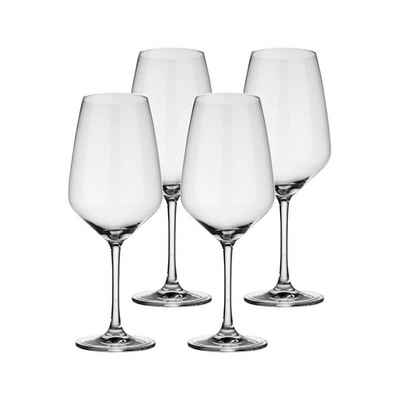 Villeroy & Boch Rotweinglas Voice Basic Rotweingläser 500 ml 4er Set, Glas