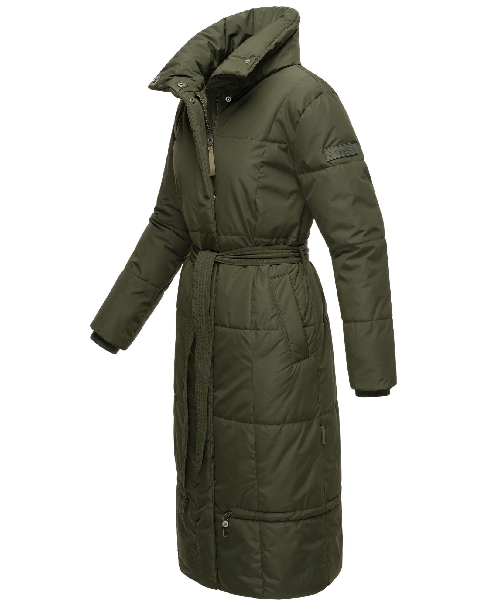 Navahoo Steppmantel Mirenaa Stylischer Damen Wintermantel mit Gürtel – Bild 2 von 5