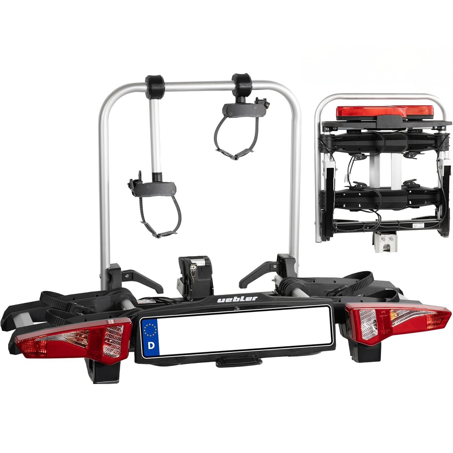 Uebler Heckfahrradträger Uebler Fahrradträger i21 Z 90° für 2 Räder
