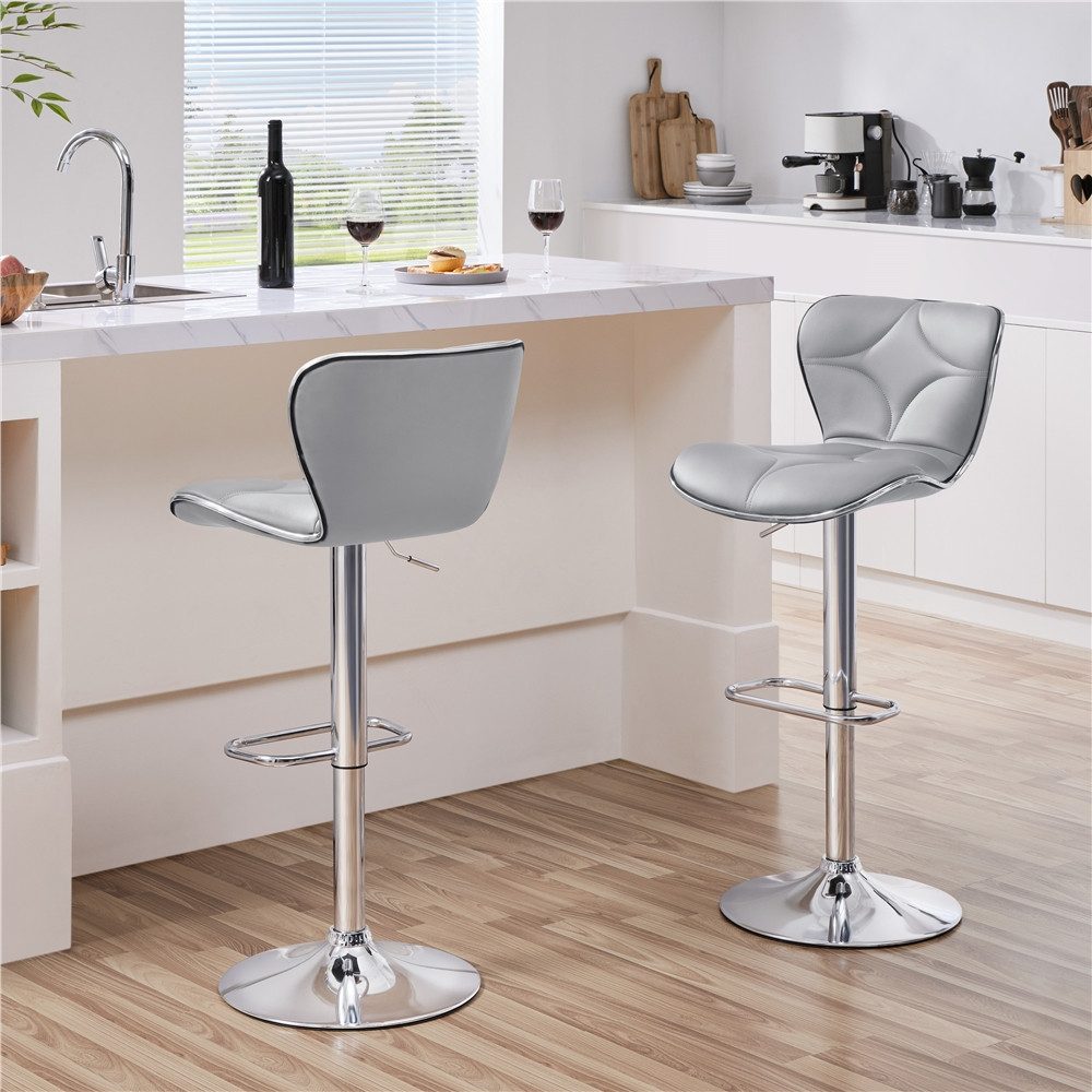 Yaheetech Barhocker (2er), Höhenverstellbare Barstühle Sitzhöhe günstig online kaufen