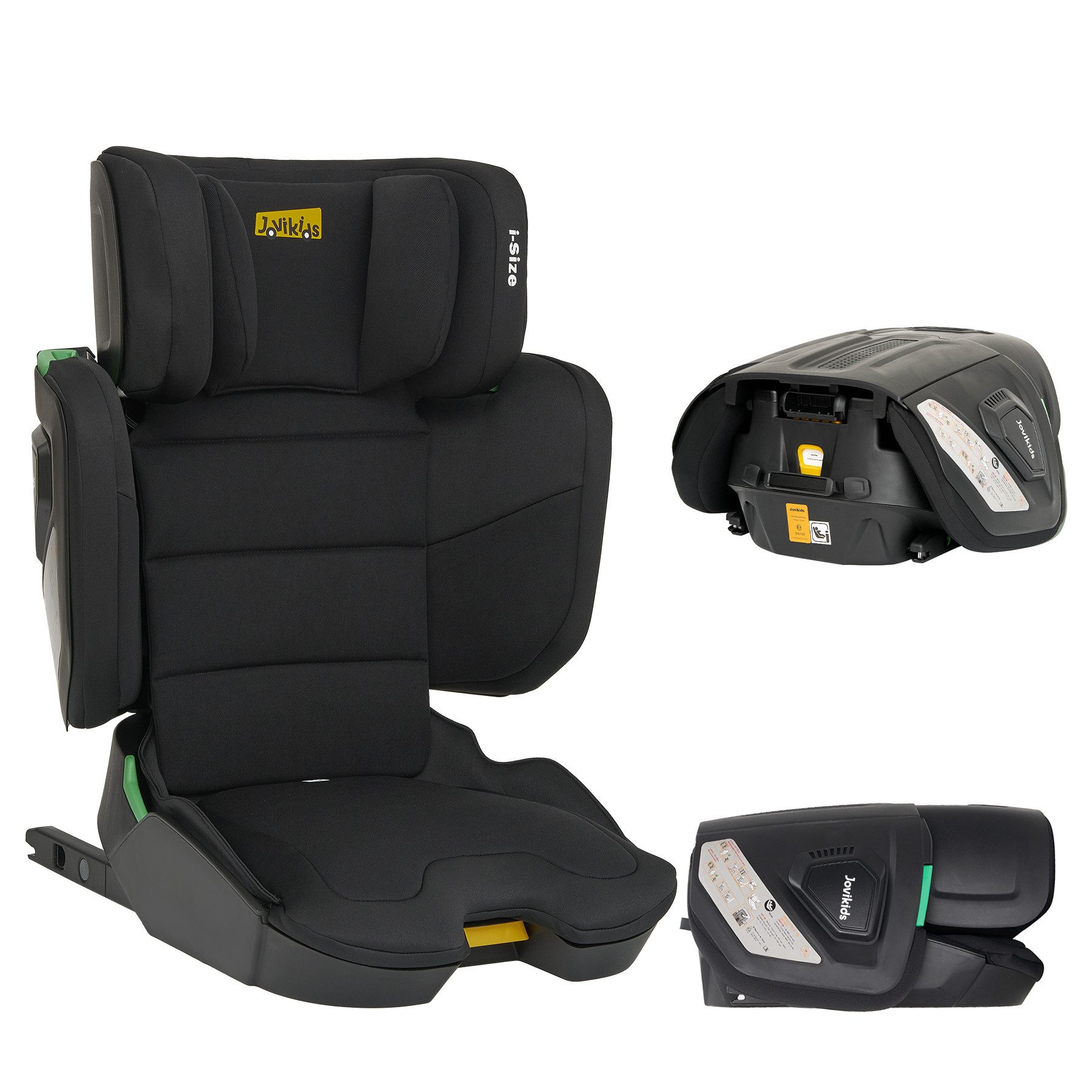 Jovikids Autokindersitz Faltbar Kindersitz mit ISOFIX, mit Rückenlehne, ab: 3Jahre, bis: 12 Jahre, ab: 100 cm, bis: 150 cm, Geeignet für Reisen