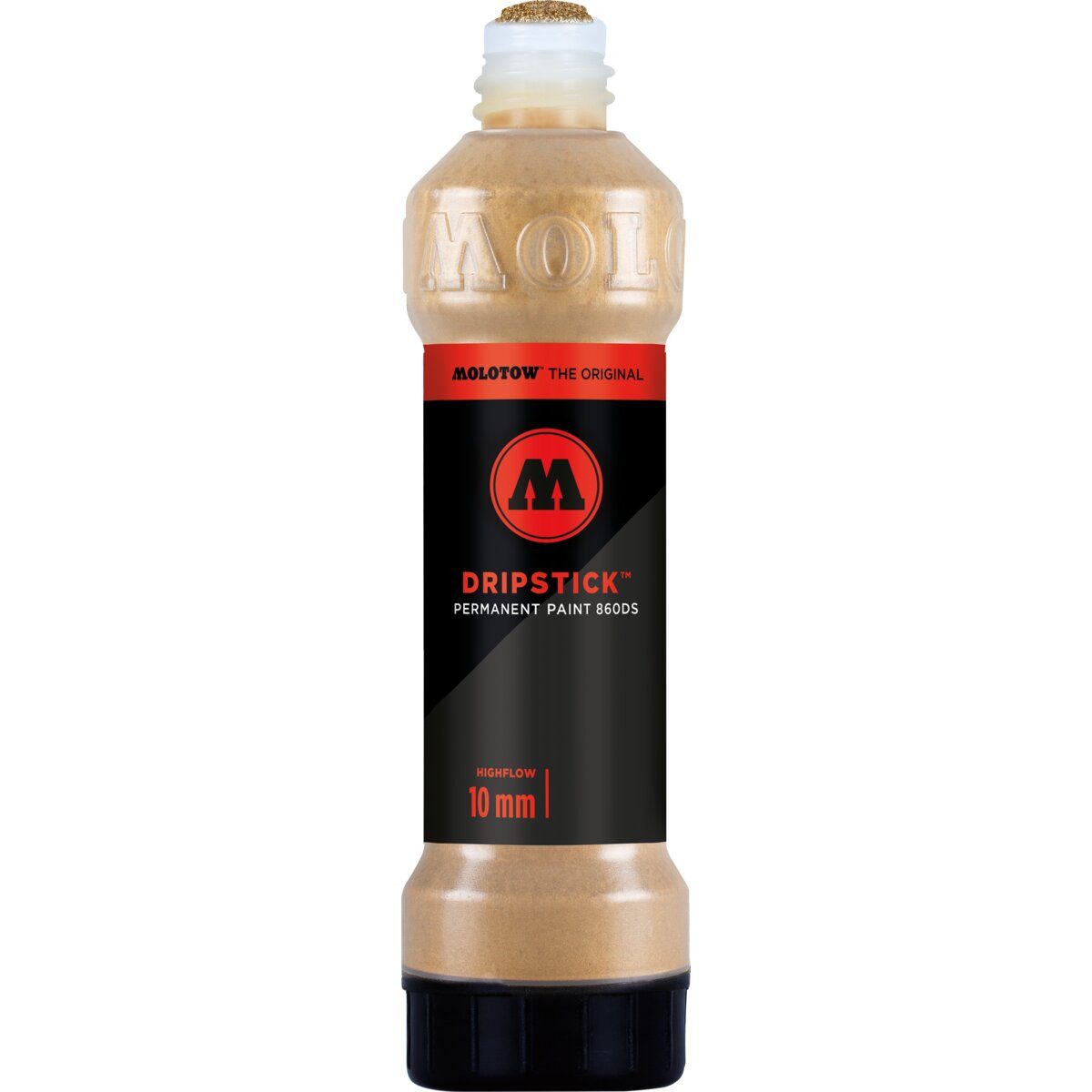 MOLOTOW Permanentmarker Dripstick Permanent Paint 860DS 70ml, gold, Squeeze Bottle (6 Stück)