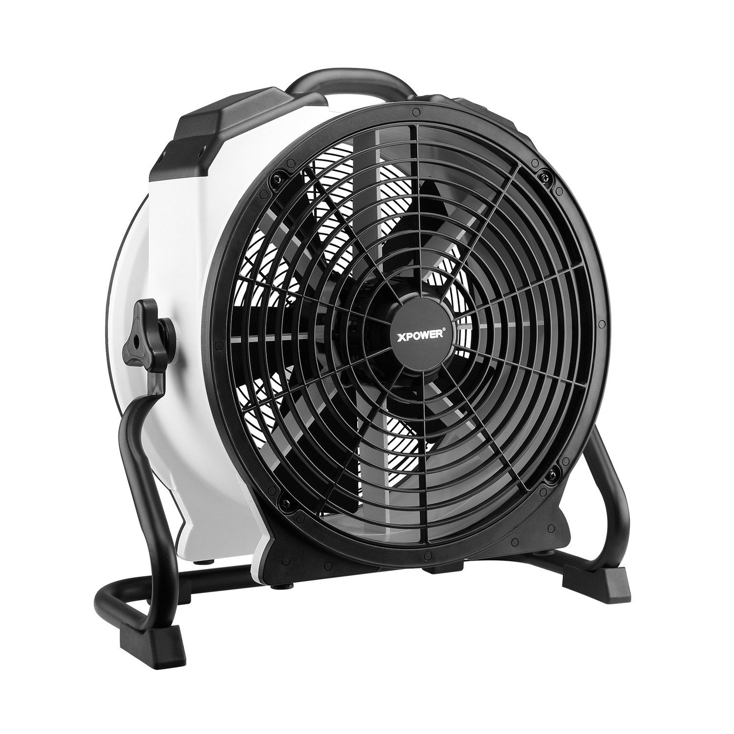 XPOWER Tischventilator Luftumwälz Utility Lüfter Elektro Ventilator Laufradventilator, 200W, 2400CFM, 3H Timer & 5 Geschwindigkeiten, 55.6x24.9x57.1cm