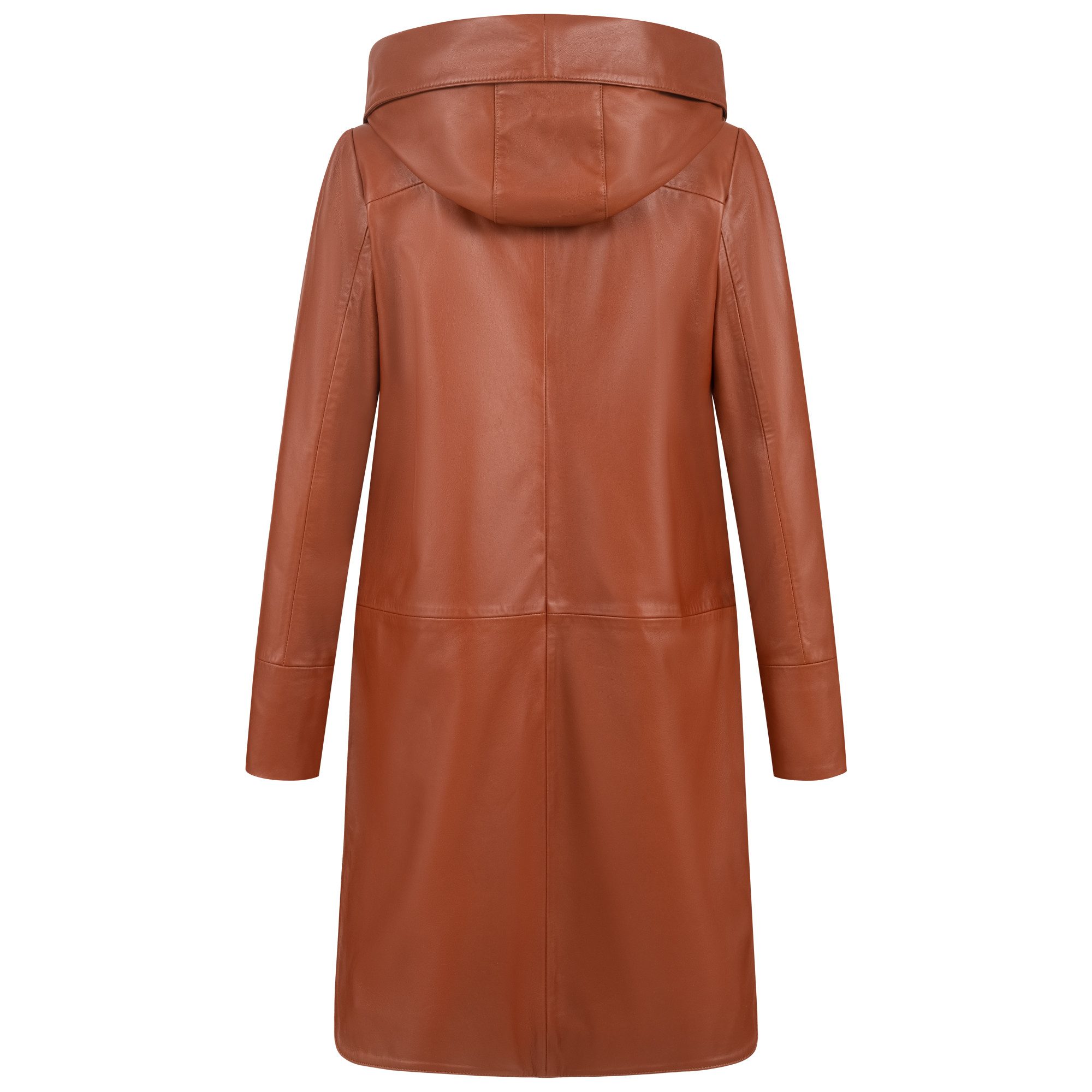 S&A Ledermoden Lederjacke Alina Mit Kapuze