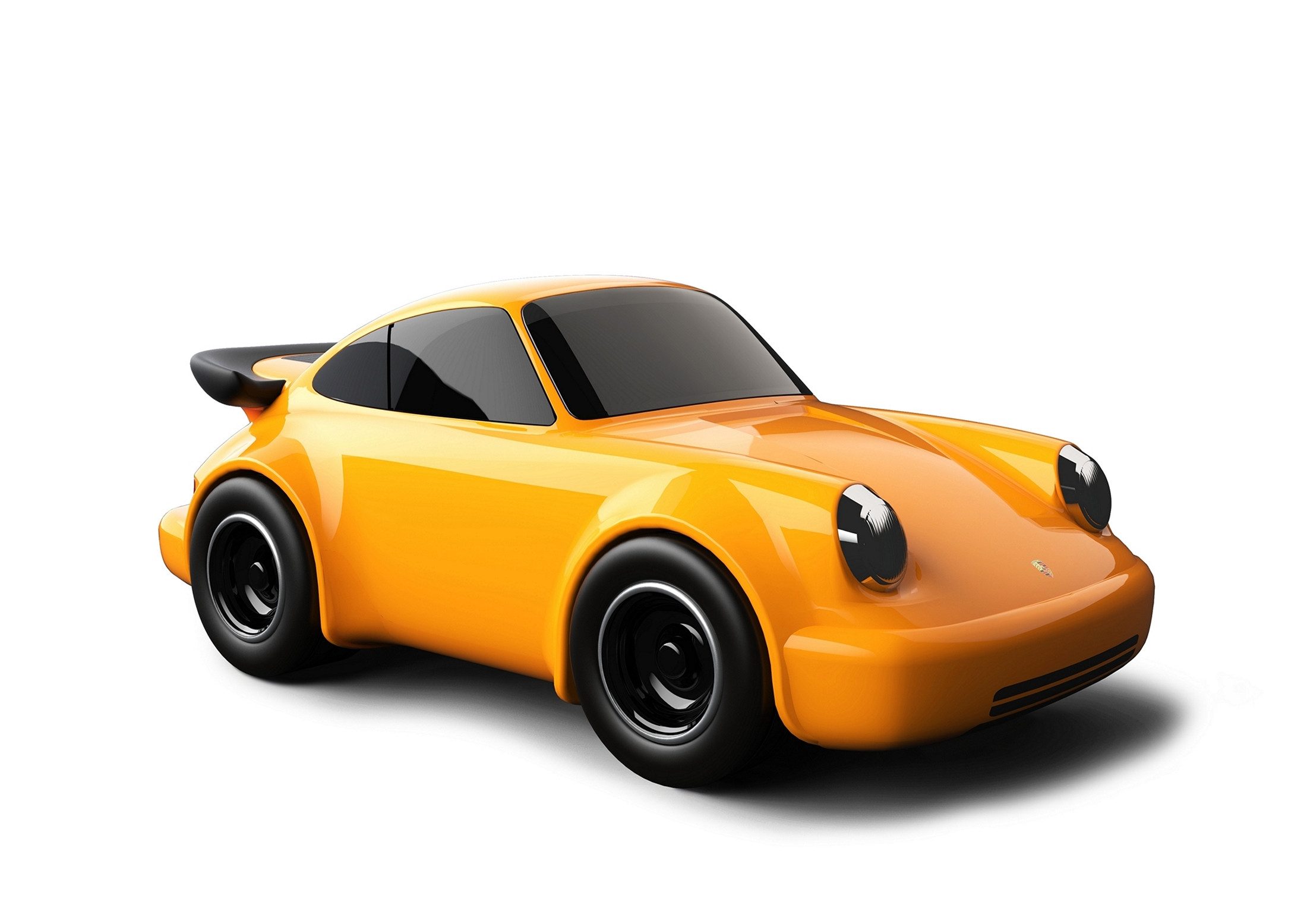 Baghera Modellauto Baghera Modellauto Rennwagen Porsche 911 gelb 20x10x7,5cm - ab 3 J, (1-tlg., Offizielles Lizenzprodukt)