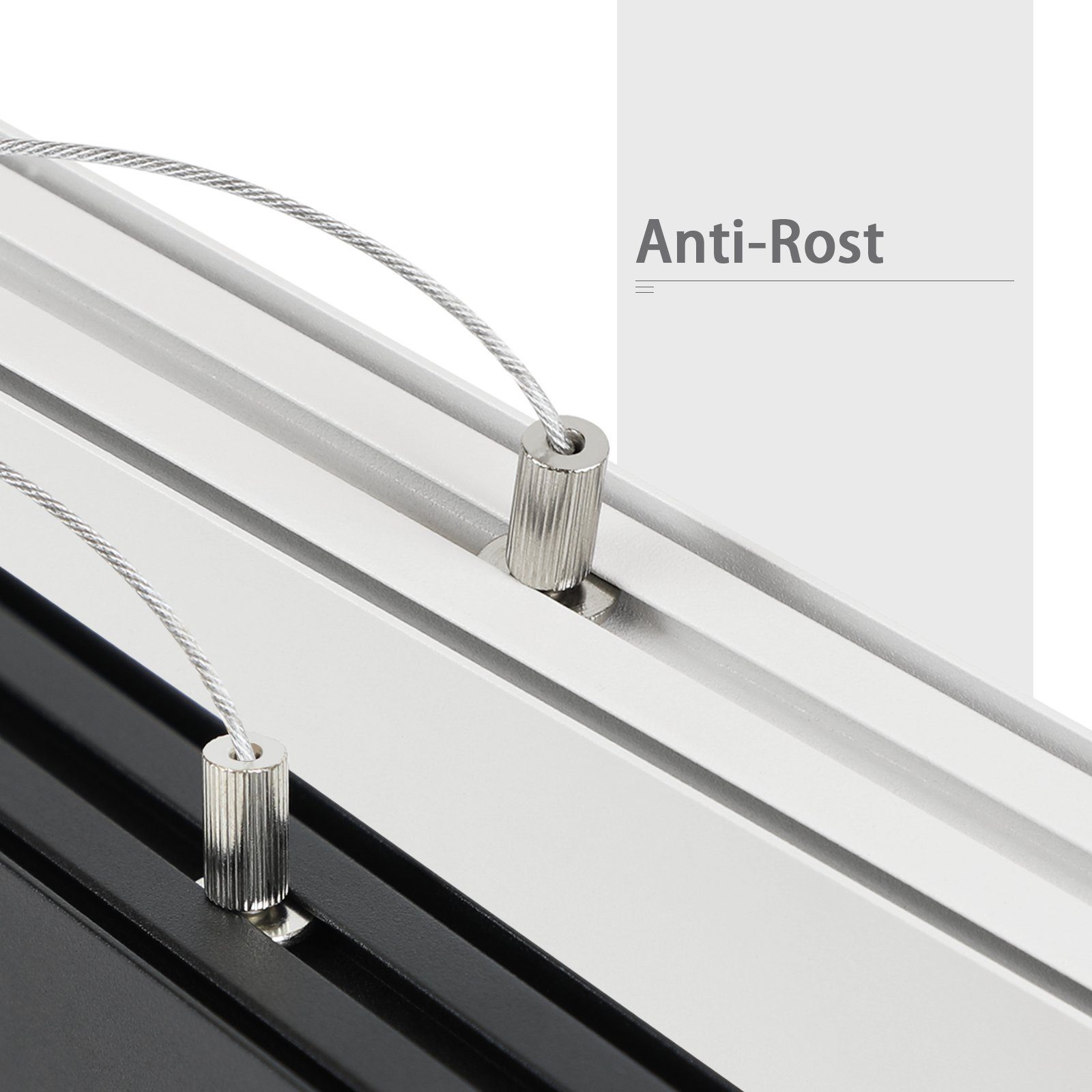 ZMH LED Pendelleuchte Esstisch Hängelampe Dimmbar - Modern mit Fernbedienung, LED fest integriert, weiß, dimmbar, Lang Linear, 53/57W – Bild 5 von 5