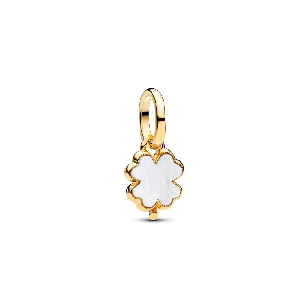 Pandora Charm-Einhänger PANDORA ME Charm-Anhänger für Damen Kleeblatt, IP Gold