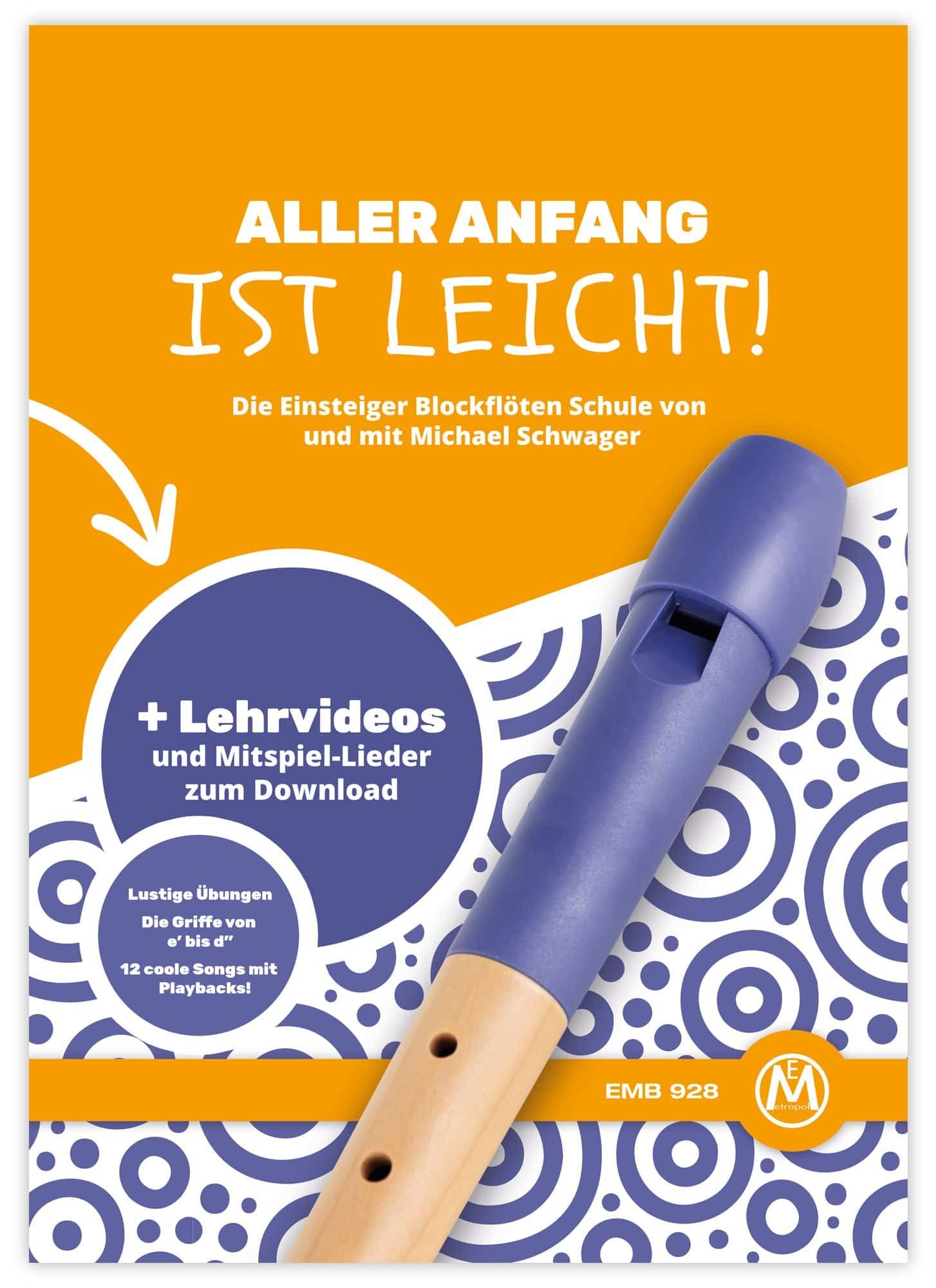 Classic Cantabile Blockflöte Pivella C-Sopran Blockflöte - Aus Ahornholz mit Kopf aus Kunststoff Sopran barock