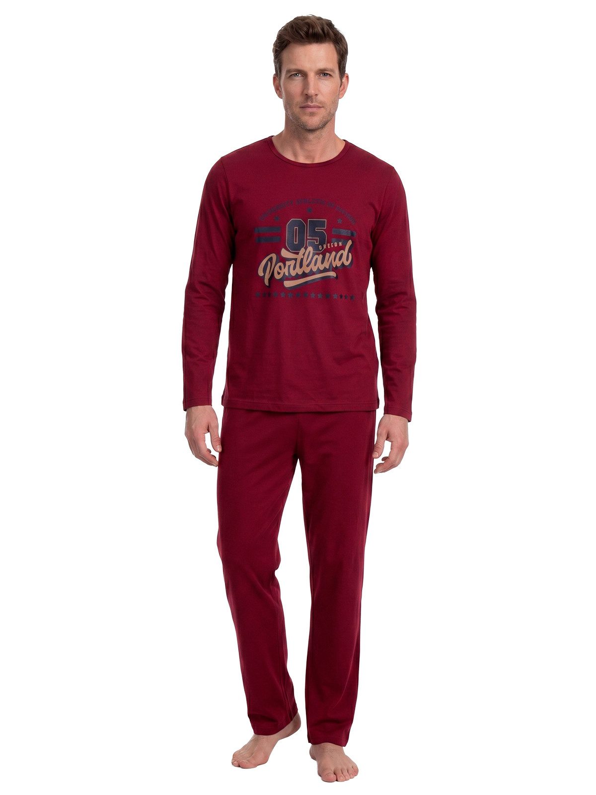 Henry Terre Pyjama Pyjama Set Langarm - Oregon Portland