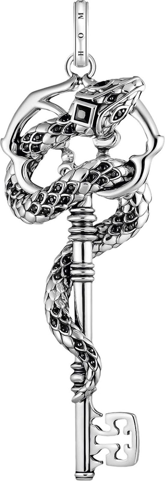 THOMAS SABO Kettenanhänger Schlangen-Optik, PE983-691-11, mit Zirkonia (synth)