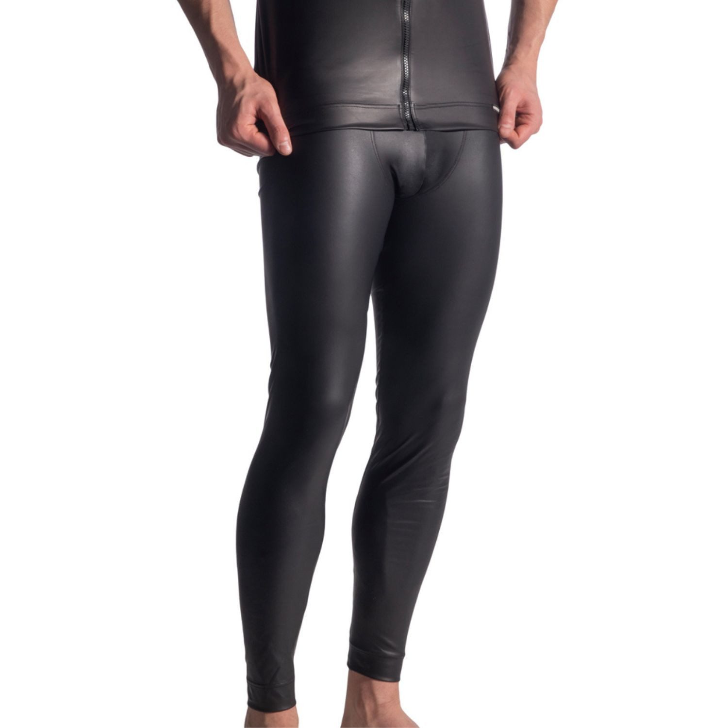 MANSTORE Leggings M510 Tight Leggings Männerleggings mit Latexfeeling L