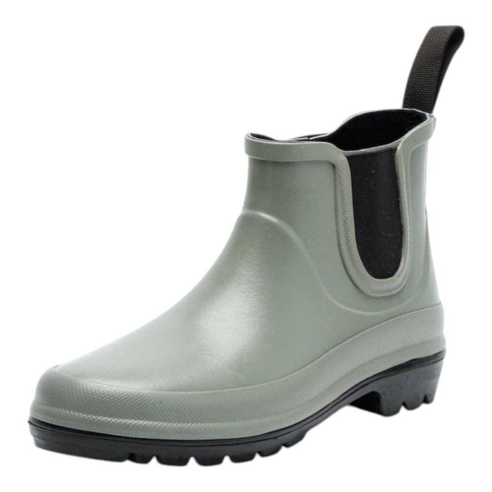 Grand Step Shoes Gummistiefel Vickie (Chelseaboot aus Naturkautschuk) grau Damen Sneaker
