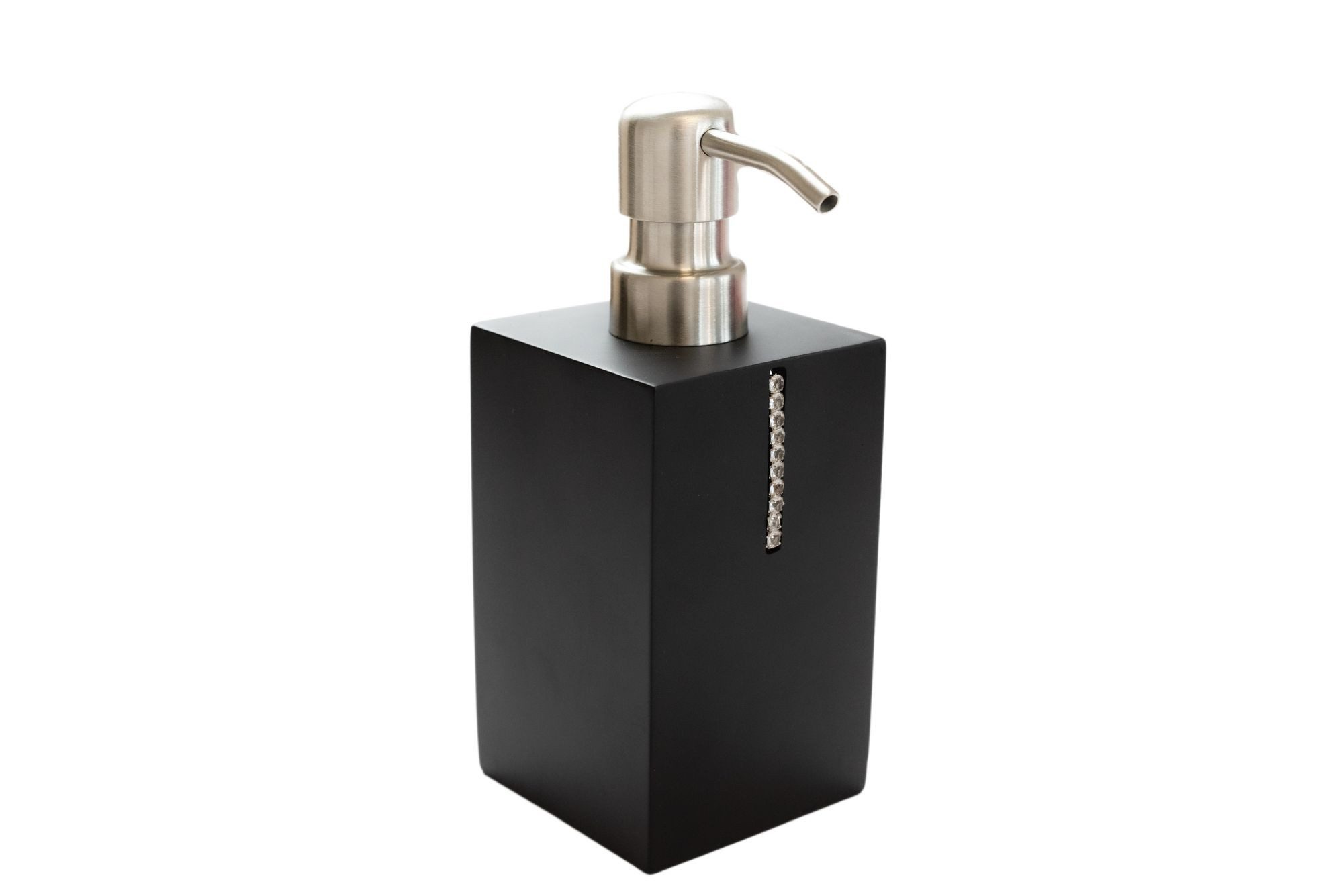 Bagnoxx Seifenspender Seifenspender, (7 × 7 × 17 cm, schwarz, 1-tlg), Polyresin, Seifenspender