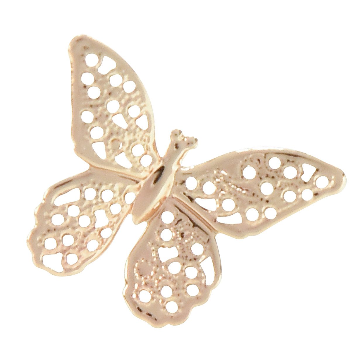 Viana Papierschmetterlinge Mini Schmetterlinge Metall Streudeko Gold 3cm 50 Stk -, 50 Stück