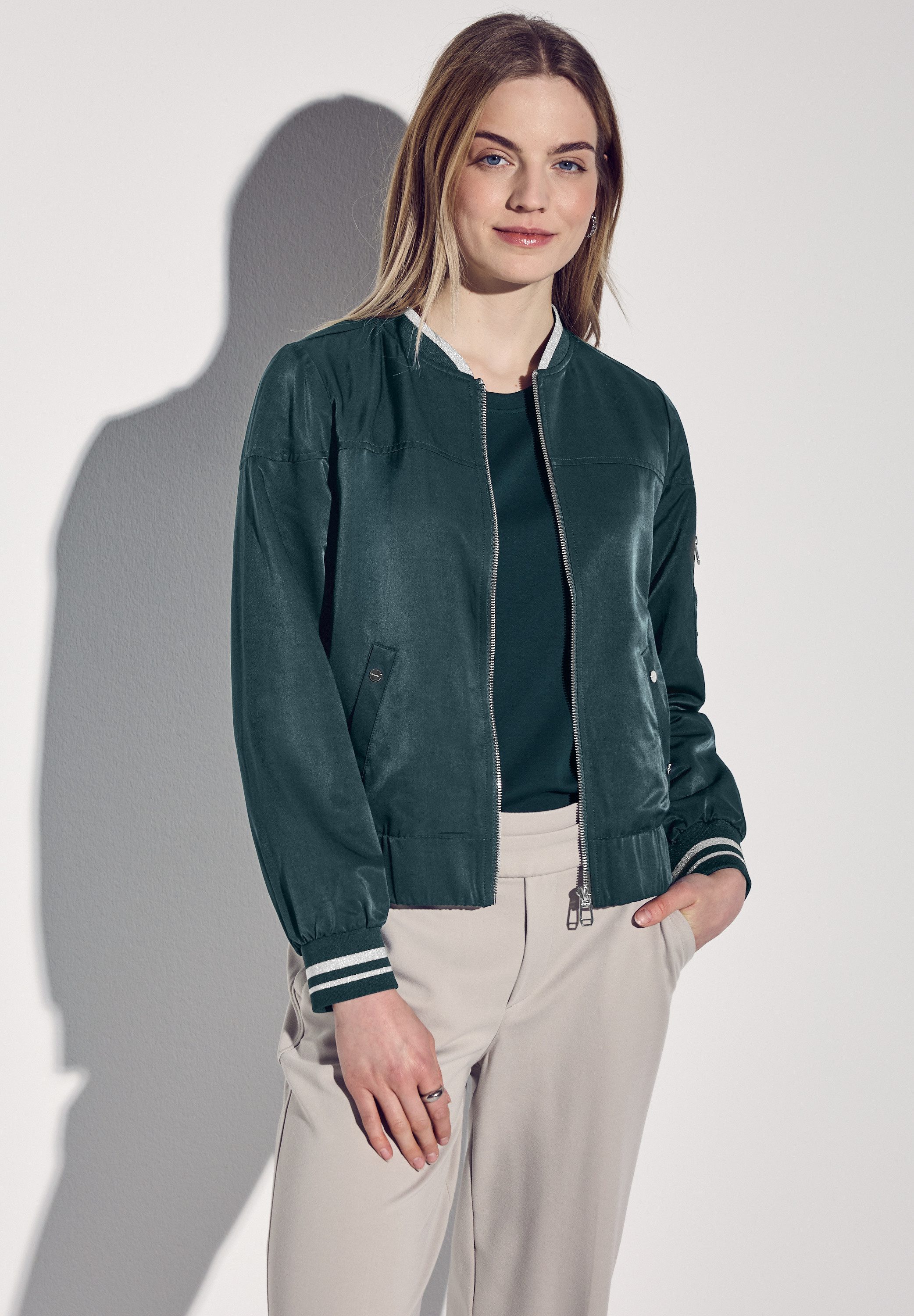 STREET ONE Blouson aus softem Materialmix günstig online kaufen