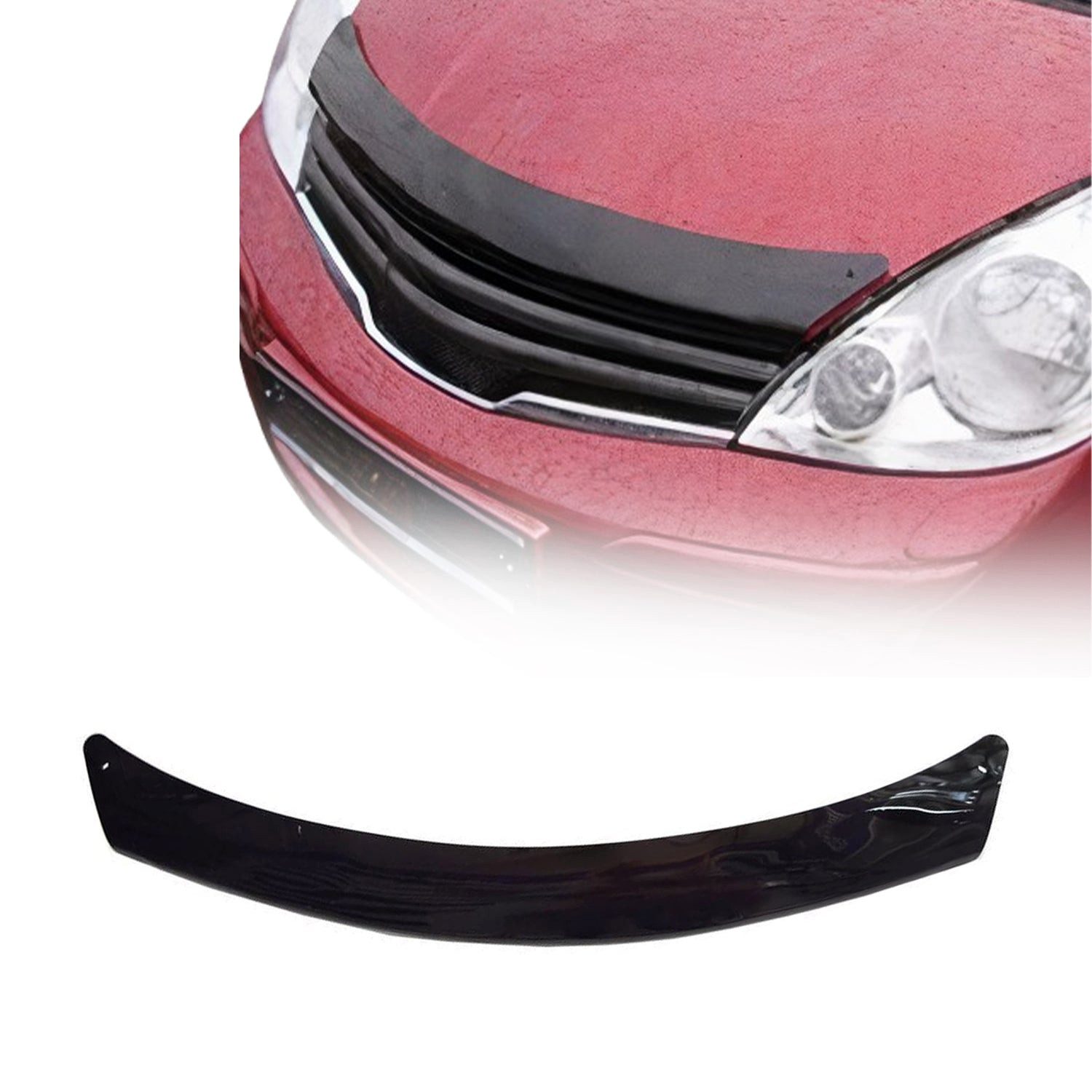 OMAC Lüftungsgitter Motorhaube Deflektor für Nissan Note 2010-2020 Dunkel (1 St), Luftabweiser, Abweiser, Schneeschutz, Langlebig,Einfache Montage