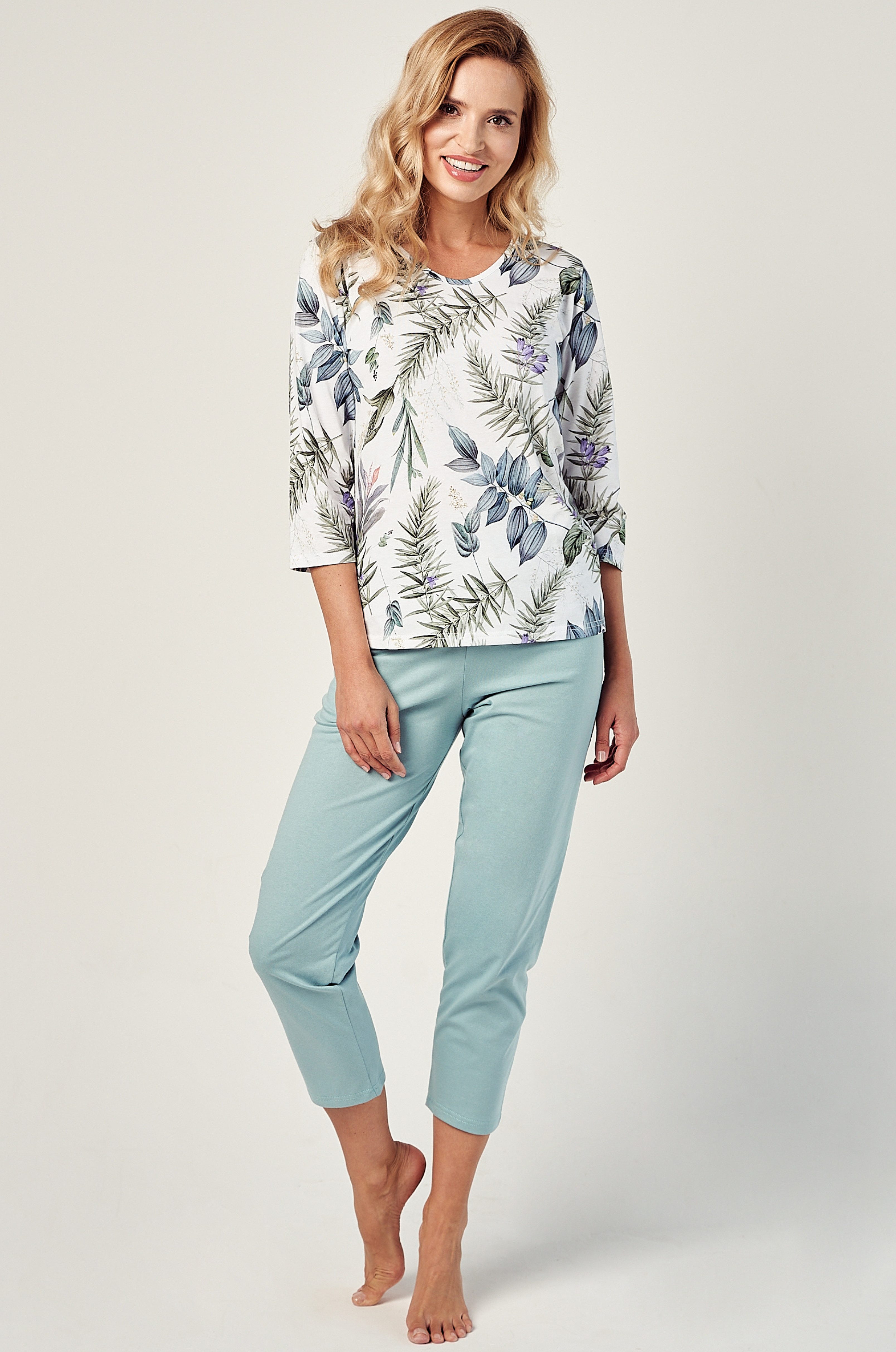 Mademoiselle Sommeil Capri-Pyjama mit 3/4 Arm günstig online kaufen