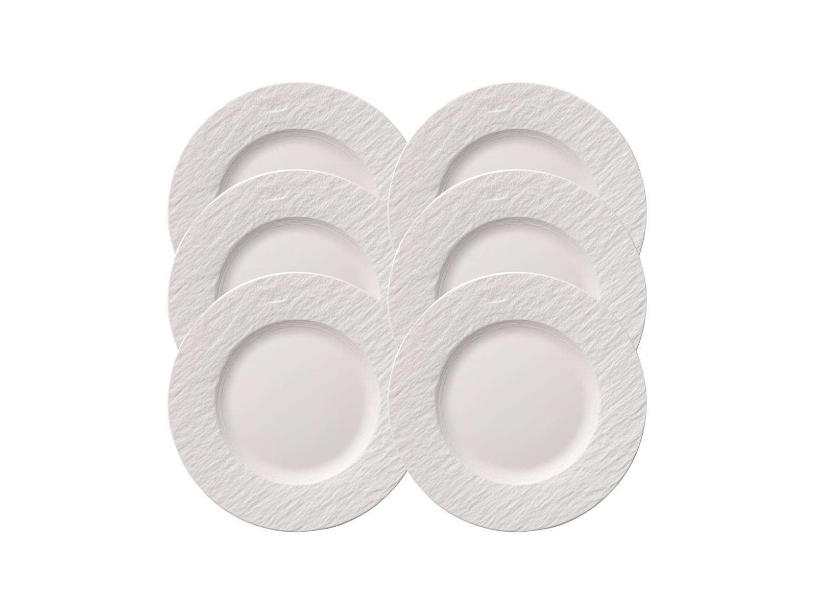 Teller-Set Manufacture Rock blanc Frühstücksteller 22 cm Set6