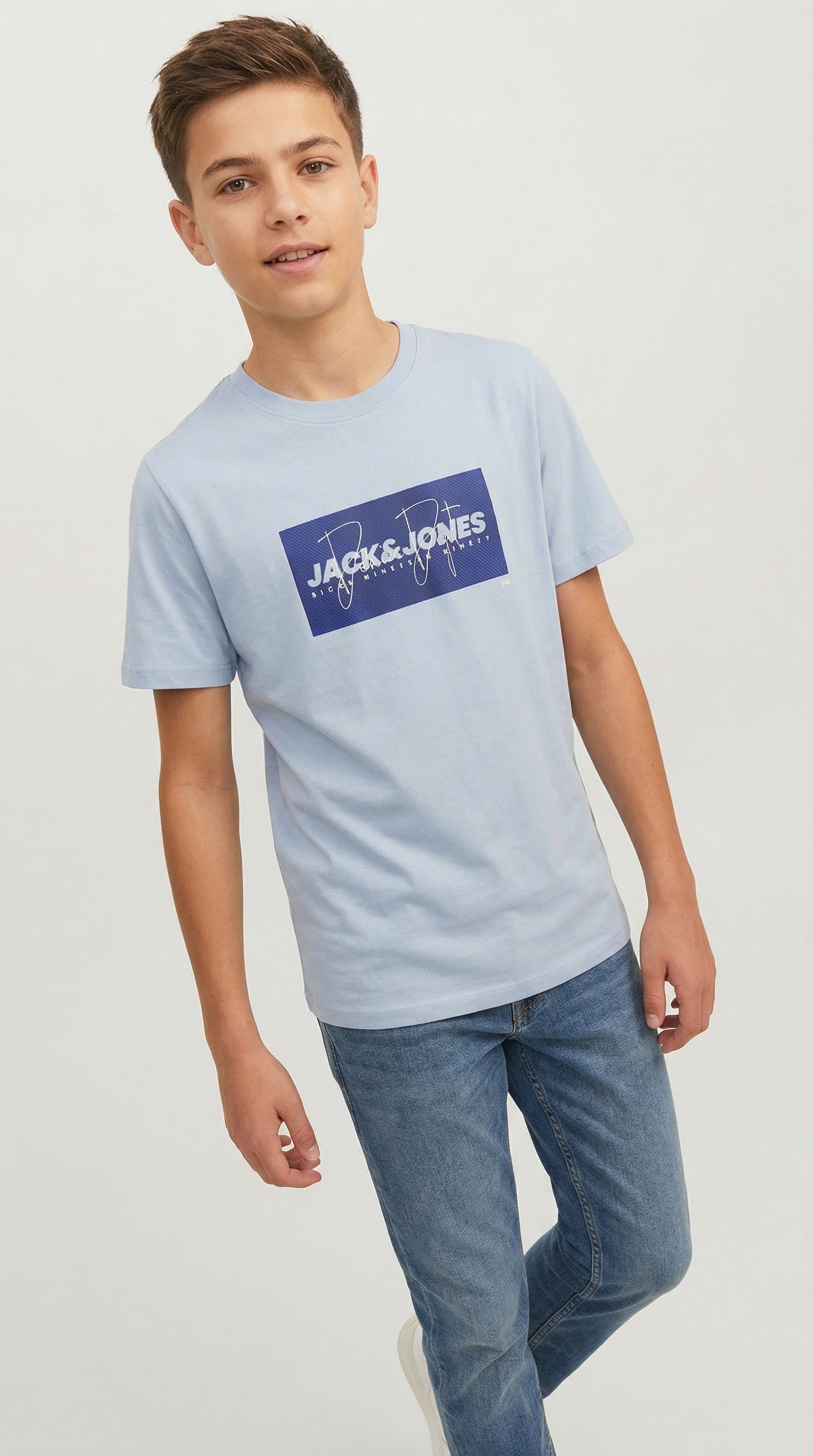 Jack & Jones Junior T-Shirt JJCOLE PRINT TEE SS CREW NECK JNR mit Logoprint – Bild 2 von 5