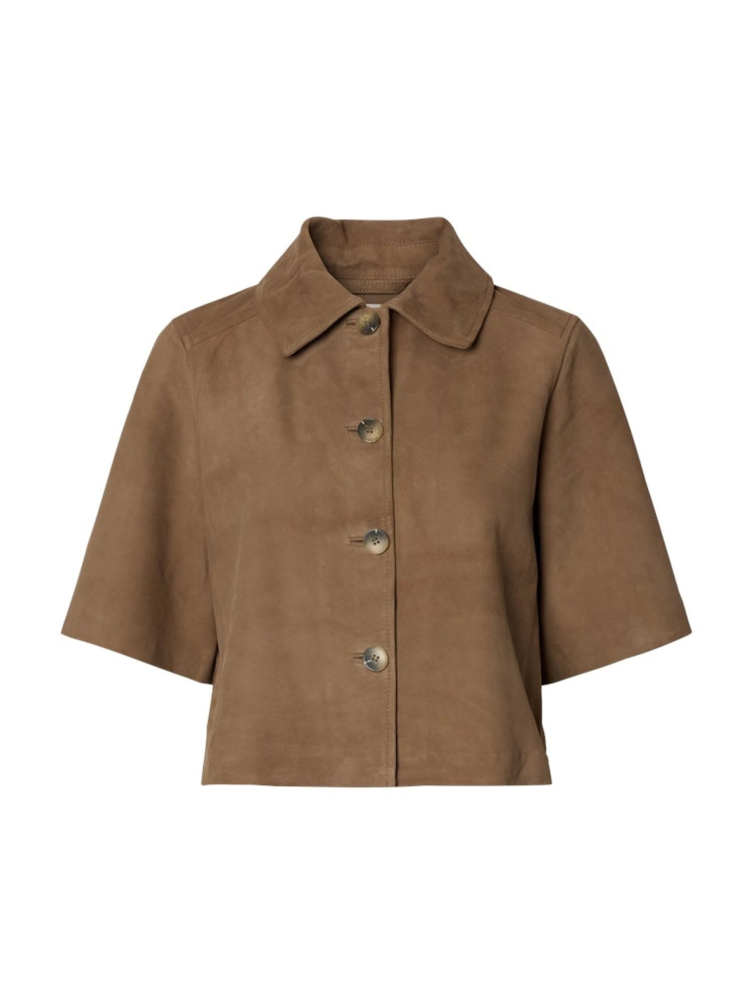 Selected Hemdjacke SLFSURI SS SUEDE SHIRT