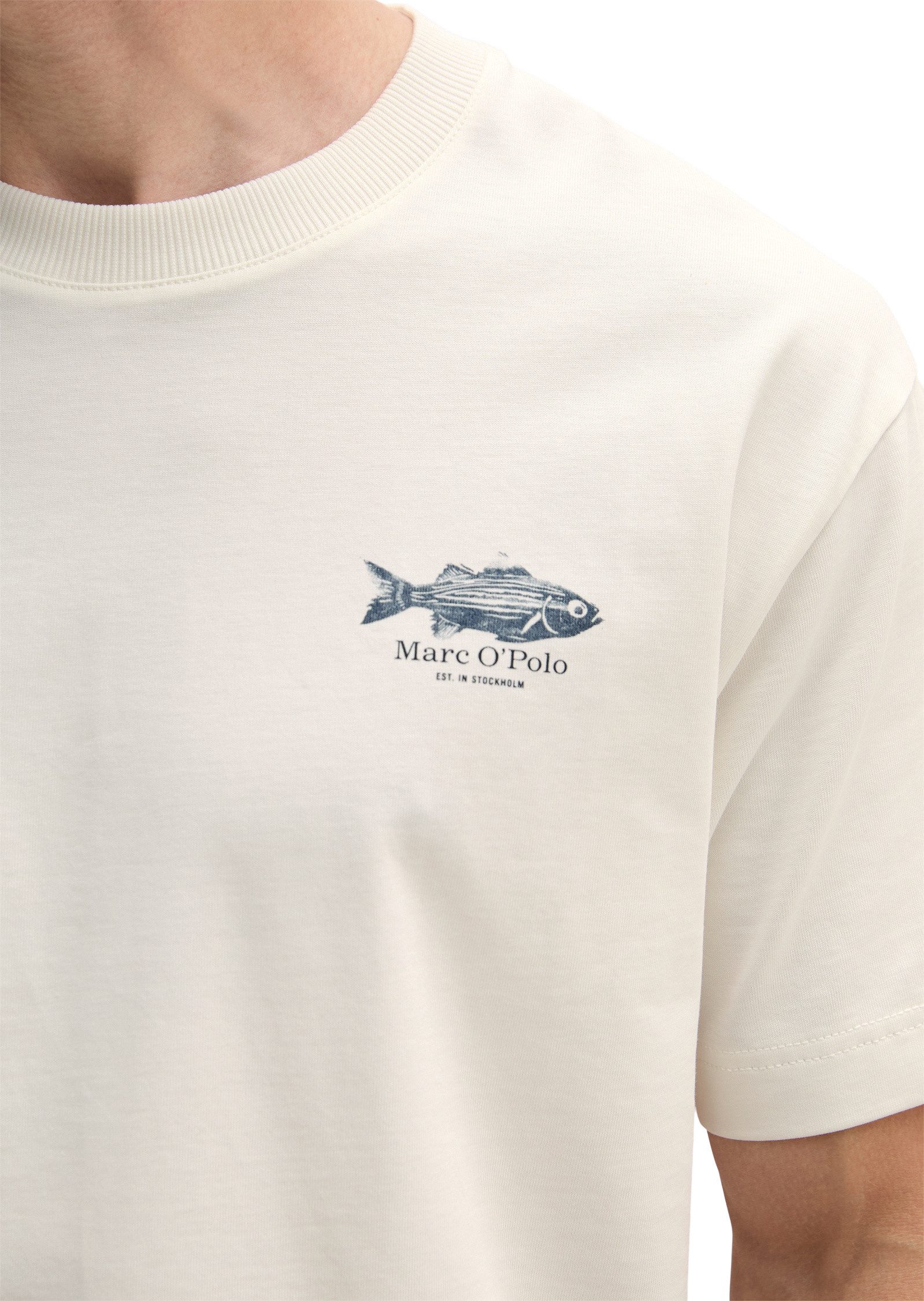 Marc O'Polo T-Shirt mit Fisch-Rückenprint