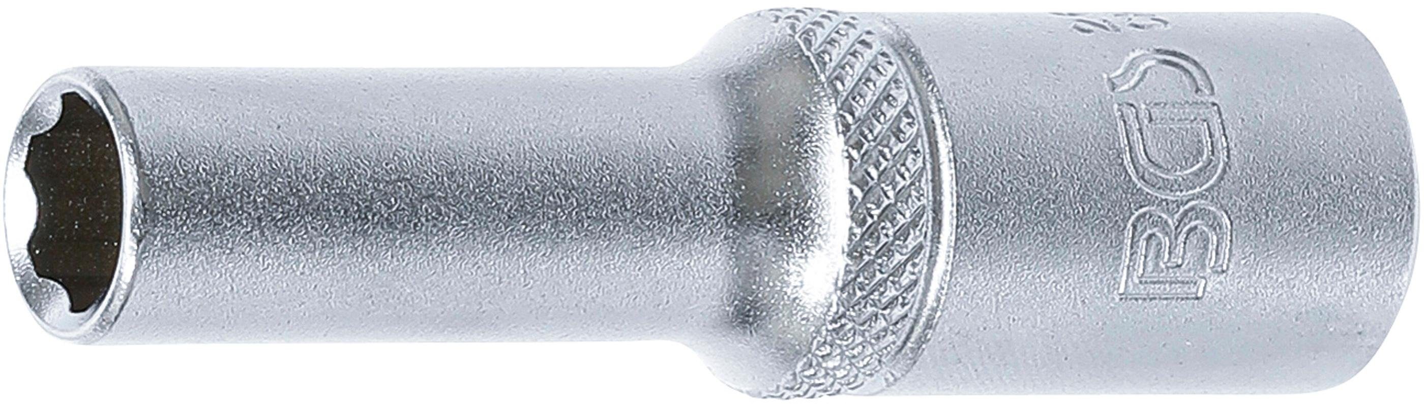 BGS technic Stecknuss Steckschlüssel-Einsatz Super Lock, tief, Antrieb Innenvierkant 10 mm (3/8), SW 8 mm