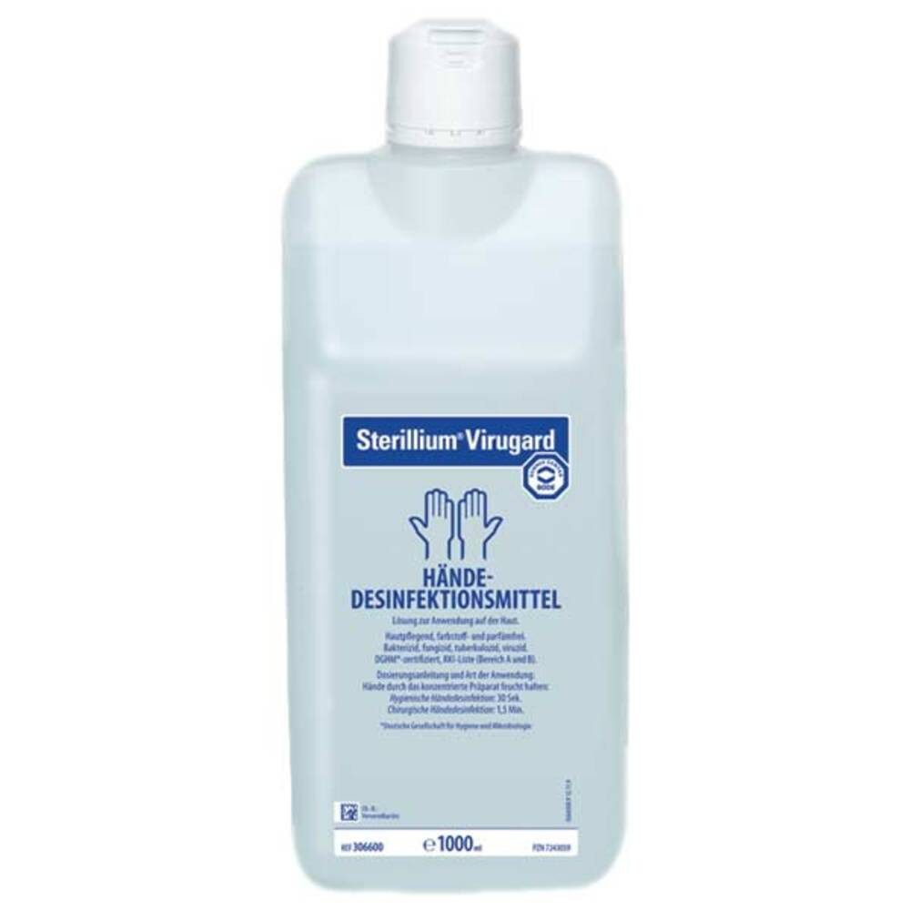 Sterillium® Sterillium Virugard Händedesinfektion 1 Liter Hand-Desinfektionsmittel (Einzelartikel, [1-St. 1 Verpackung à 1000 ml)