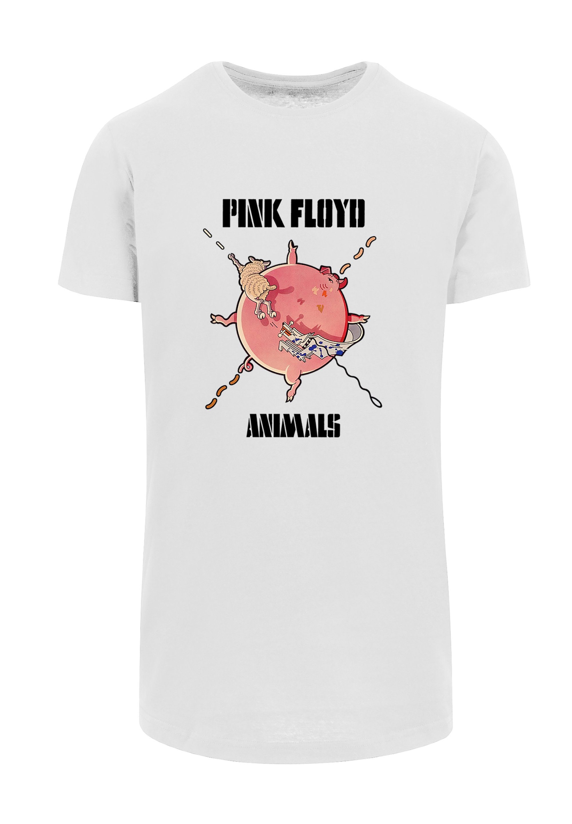 - Metal Herren,Premium Floyd T-Shirt Pig Rock Merch F4NT4STIC Musik Fan Premium Merch,Lang,Longshirt,Bandshirt Pink Fat