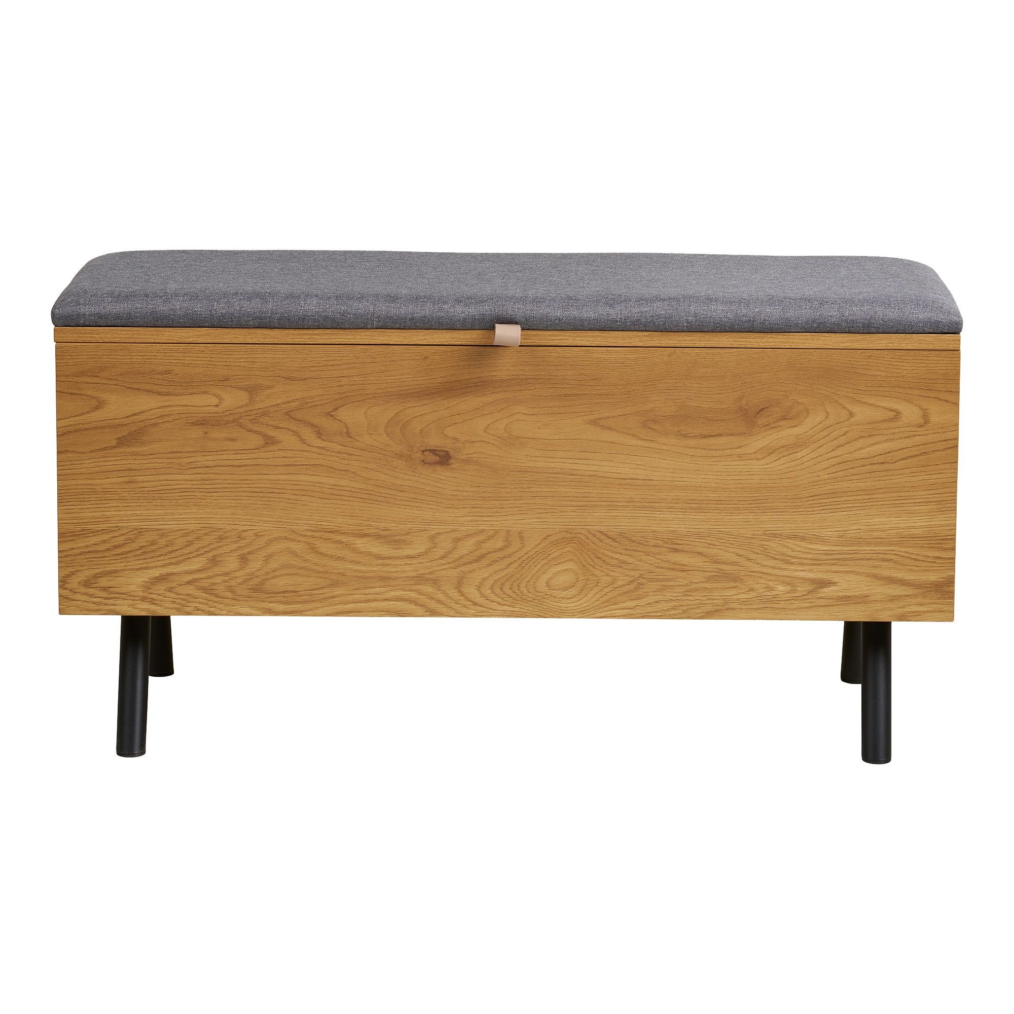 freiraum Truhenbank Barco, in Eiche Natur, Melaminfolie - 92x48x33cm (BxHxT)