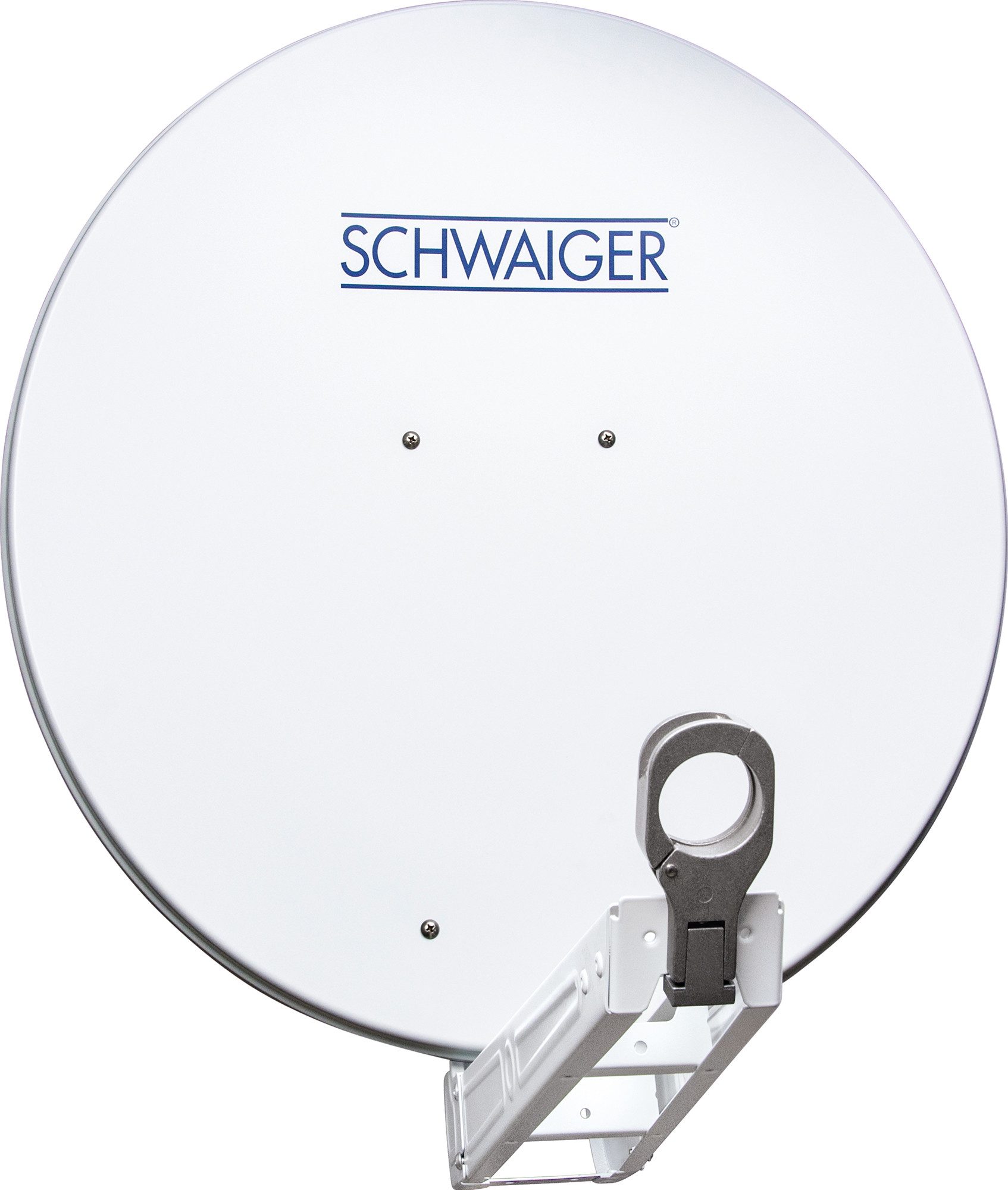 Schwaiger 714623 SAT-Antenne (75 cm, Aluminium, Quad LNB, hellgrau)