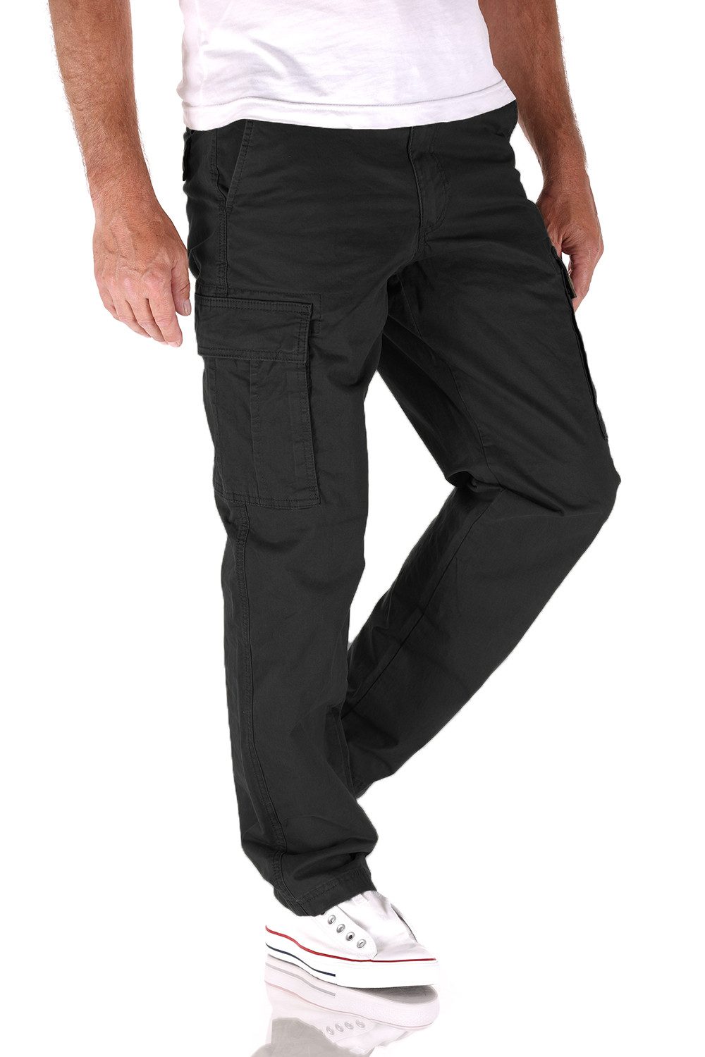 Cargojeans Jack & Jones Kane Frank Cargo Relaxed Fit Herren Jeans Hose