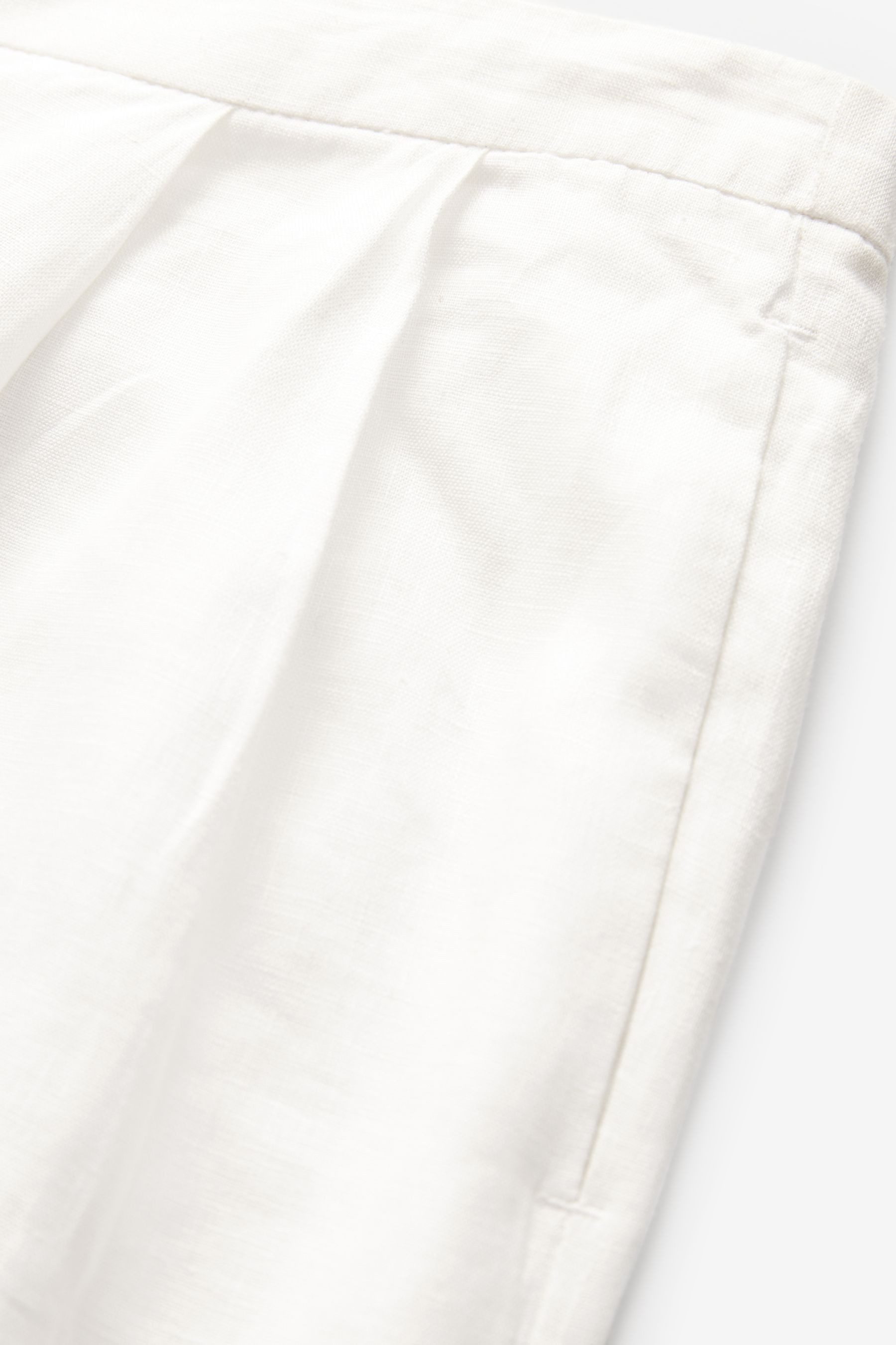 Next Palazzohose Premium-Hose mit weitem Bein aus 100 % Leinen (1-tlg)