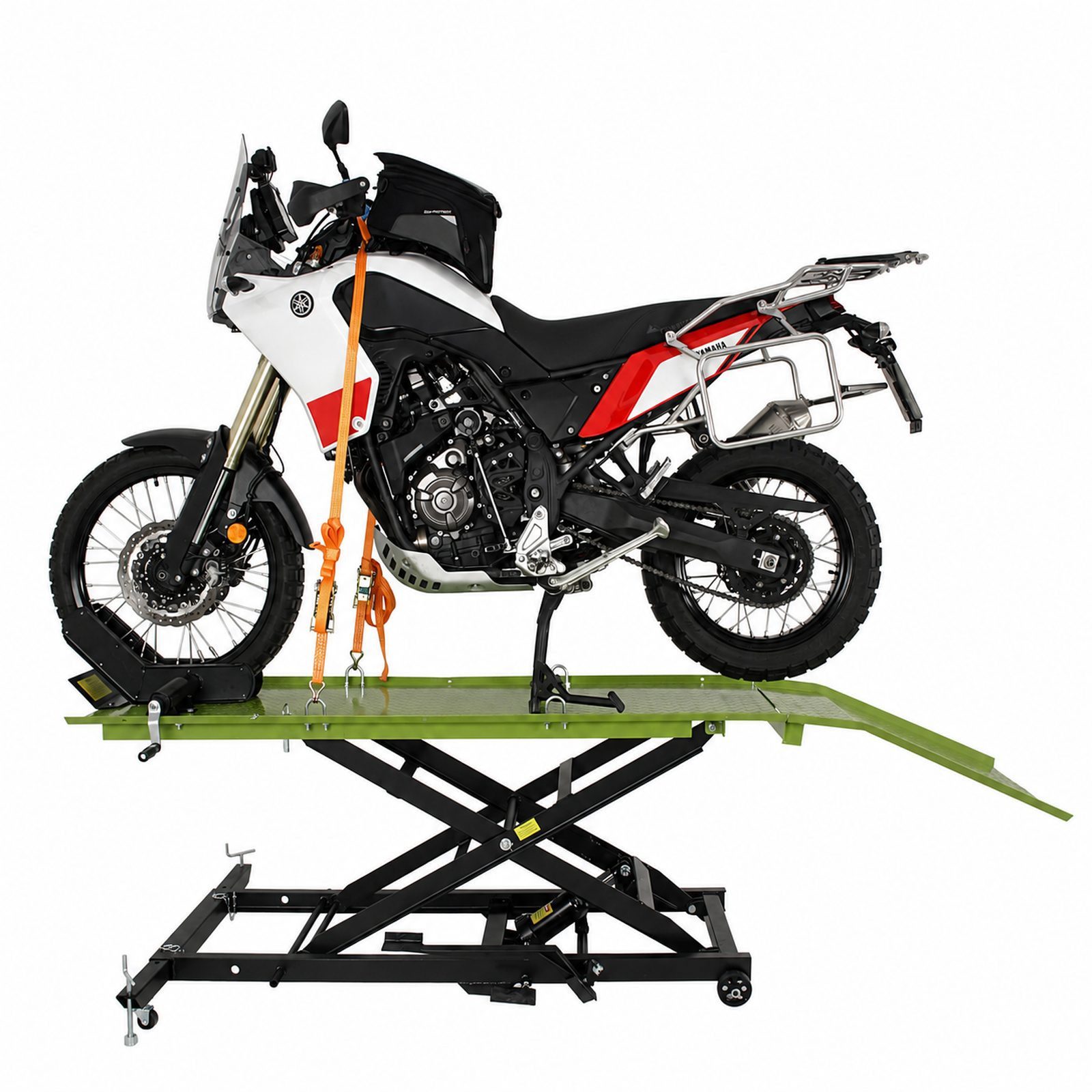 TRUTZHOLM Hydraulikheber Motorradhebebühne hydraulisch 560 kg Breite 60 cm Scherenheber Heber, Stufenloses Heben, kompakt verstaubar