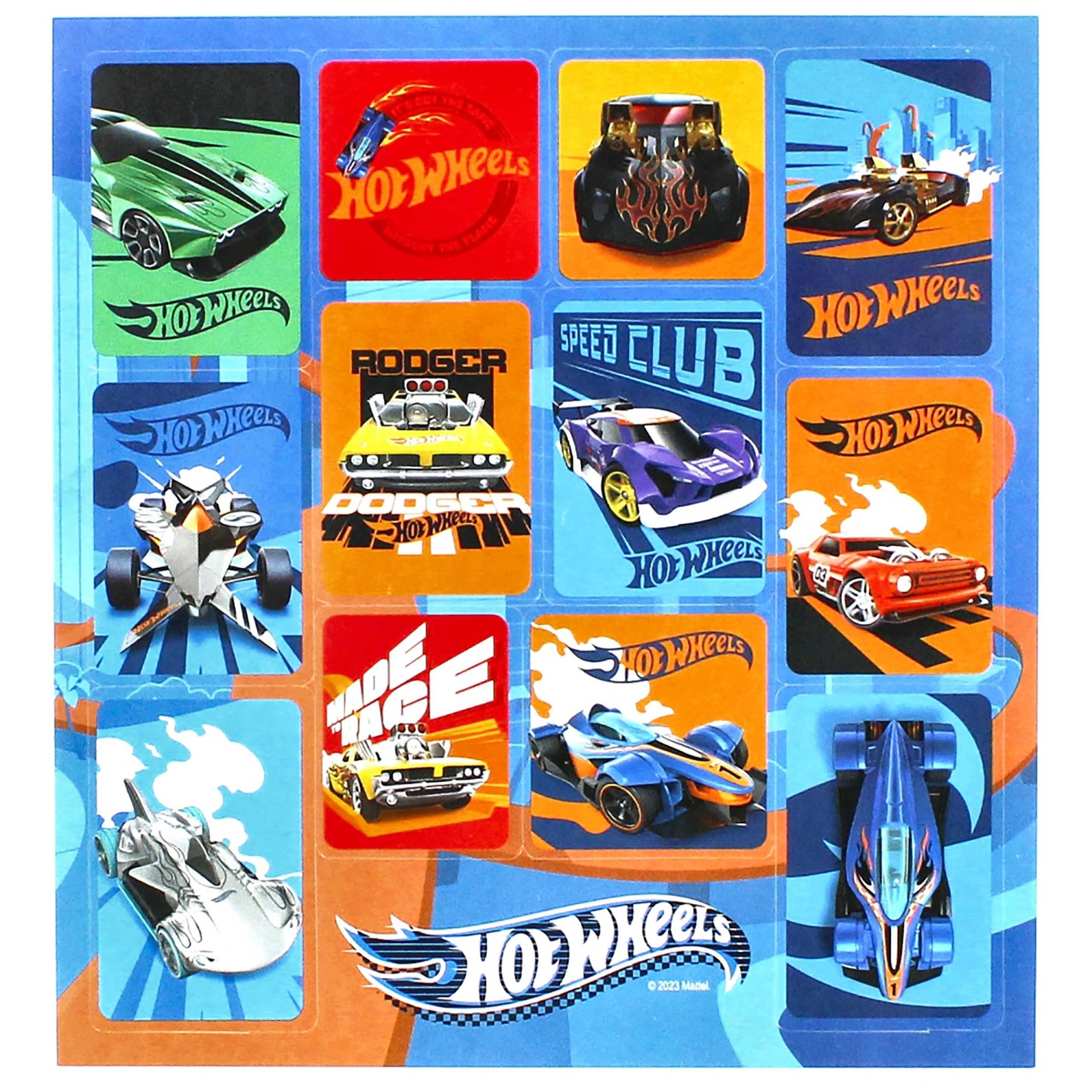 Sarcia.eu Stickerbuch Hot Wheels Aufkleber-Set für Kinder, 3 Blisterpackungen