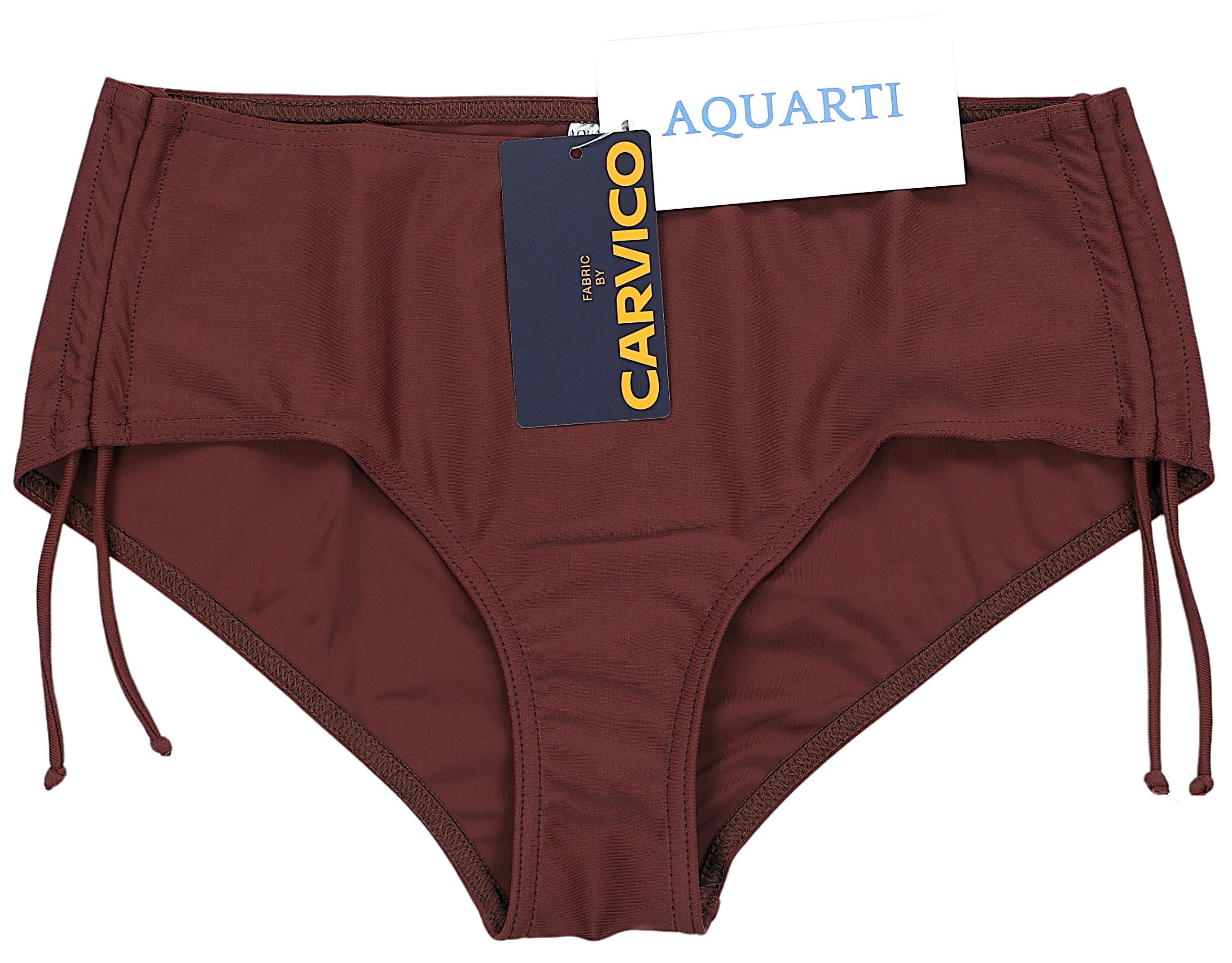 Aquarti Bikini-Hose Aquarti Damen Bikinihose mit Raffung und Schnüren – Bild 3 von 5