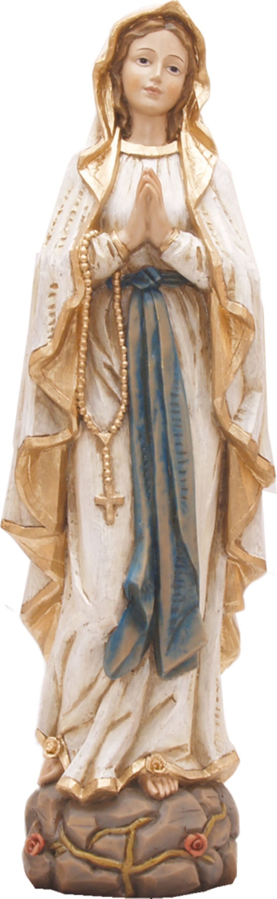 FADEDA Skulptur FADEDA Madonna Lourdes in Holzoptik, Höhe in cm: 29,1 (1 St)