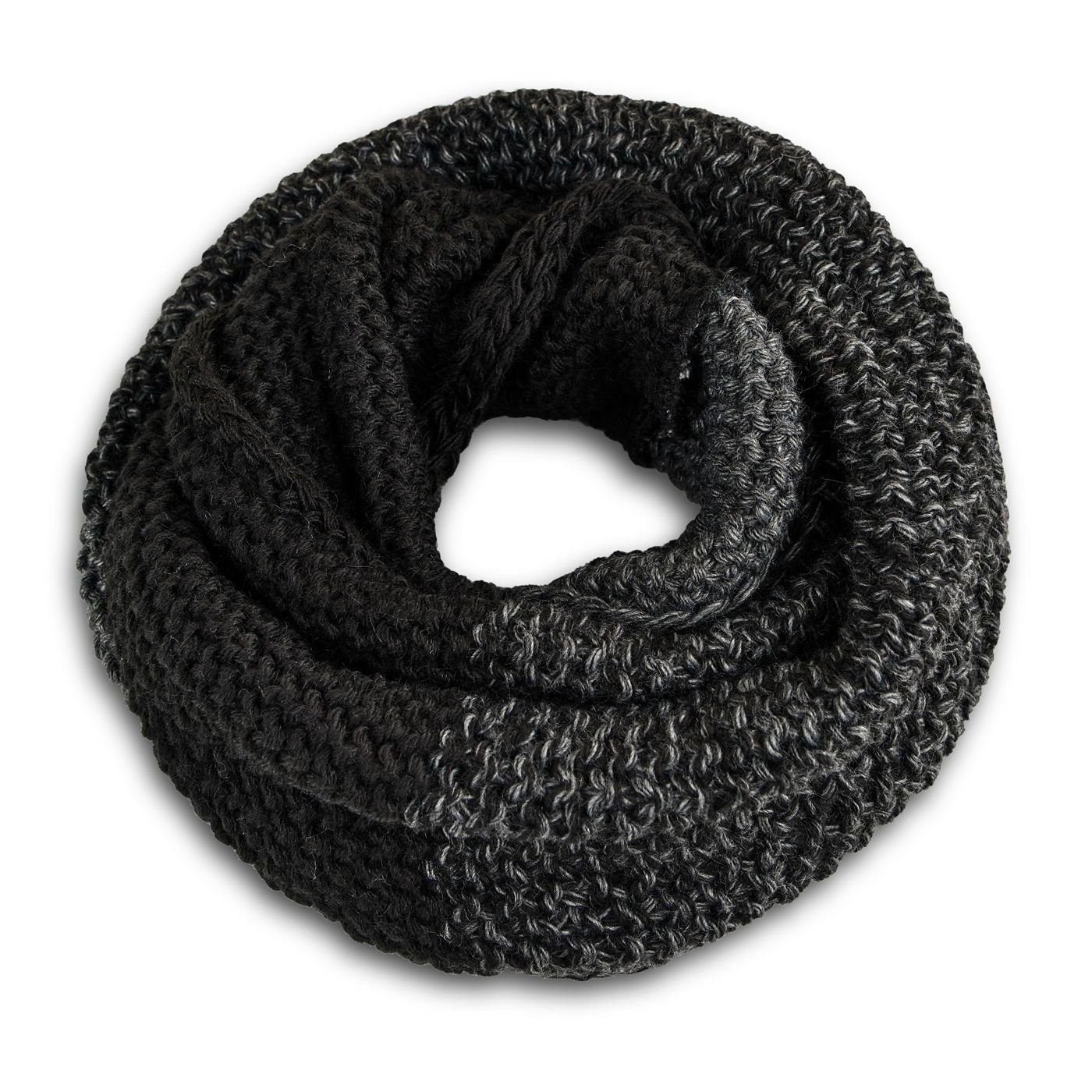 Neverless Loop Damen Loopschal Strickschal Schlauchschal Winterschal Grobstrick zweifarbig Neverless®