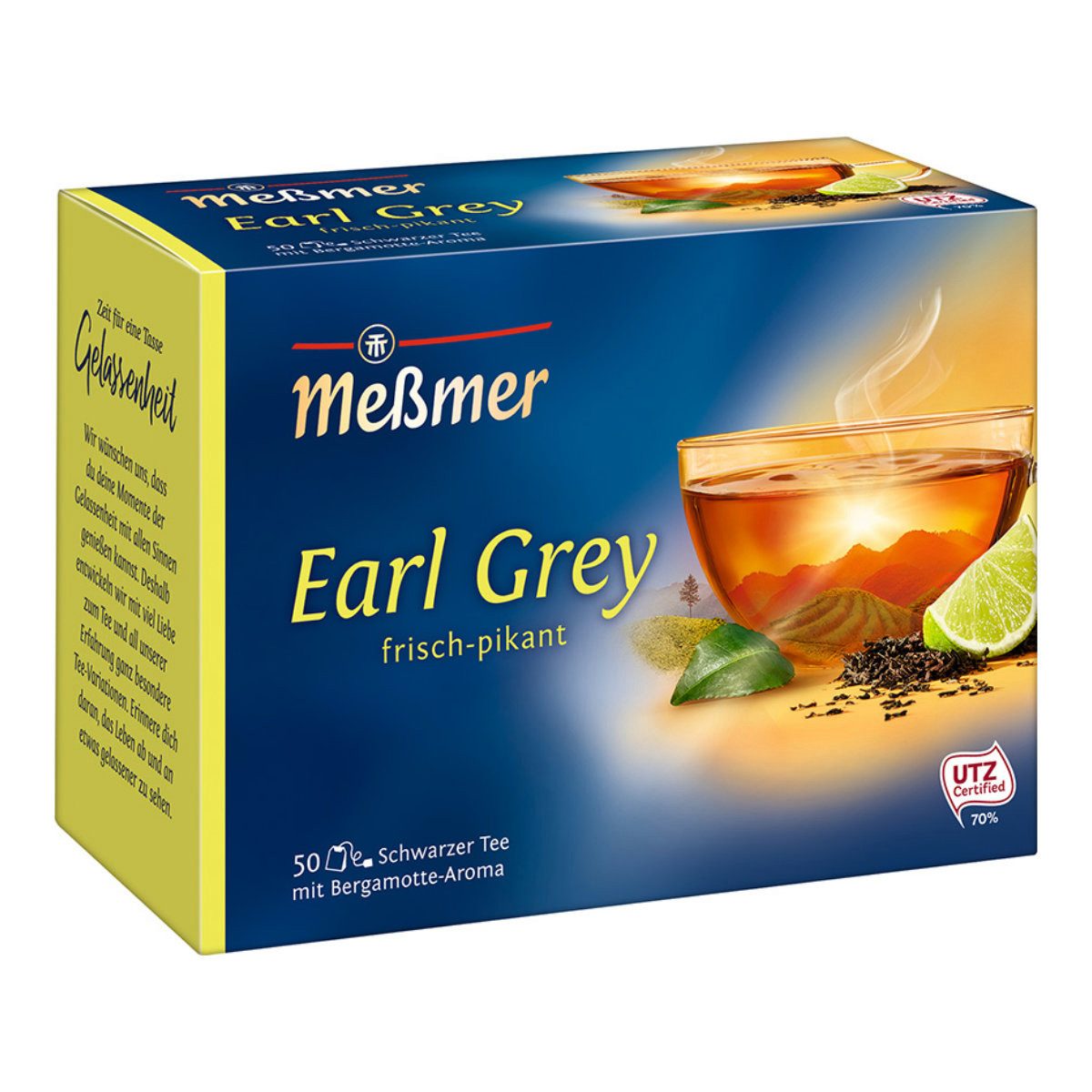 Meßmer Tee, Meßmer Schwarzer Tee Earl Grey aromatisiert frisch pikant 87g