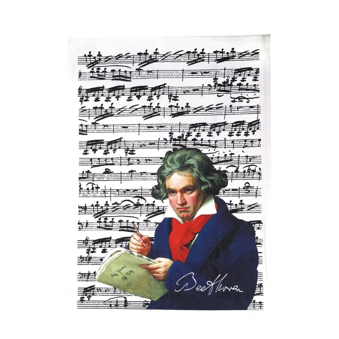 Geschirrtuch mugesh Musiker Beethoven, Geschirrtuch für