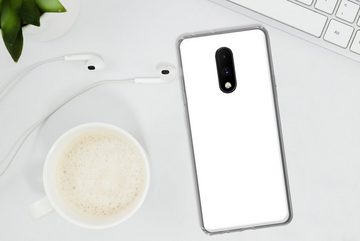 MuchoWow Handyhülle Weiß - Farben - Neutral, Phone Case, Handyhülle OnePlus 7, Silikon, Schutzhülle