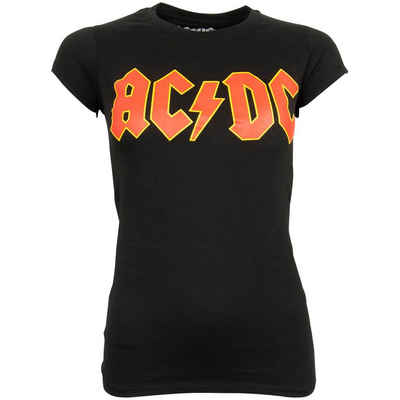 AC/DC T-Shirt Logo (Schwarz) Tailliert