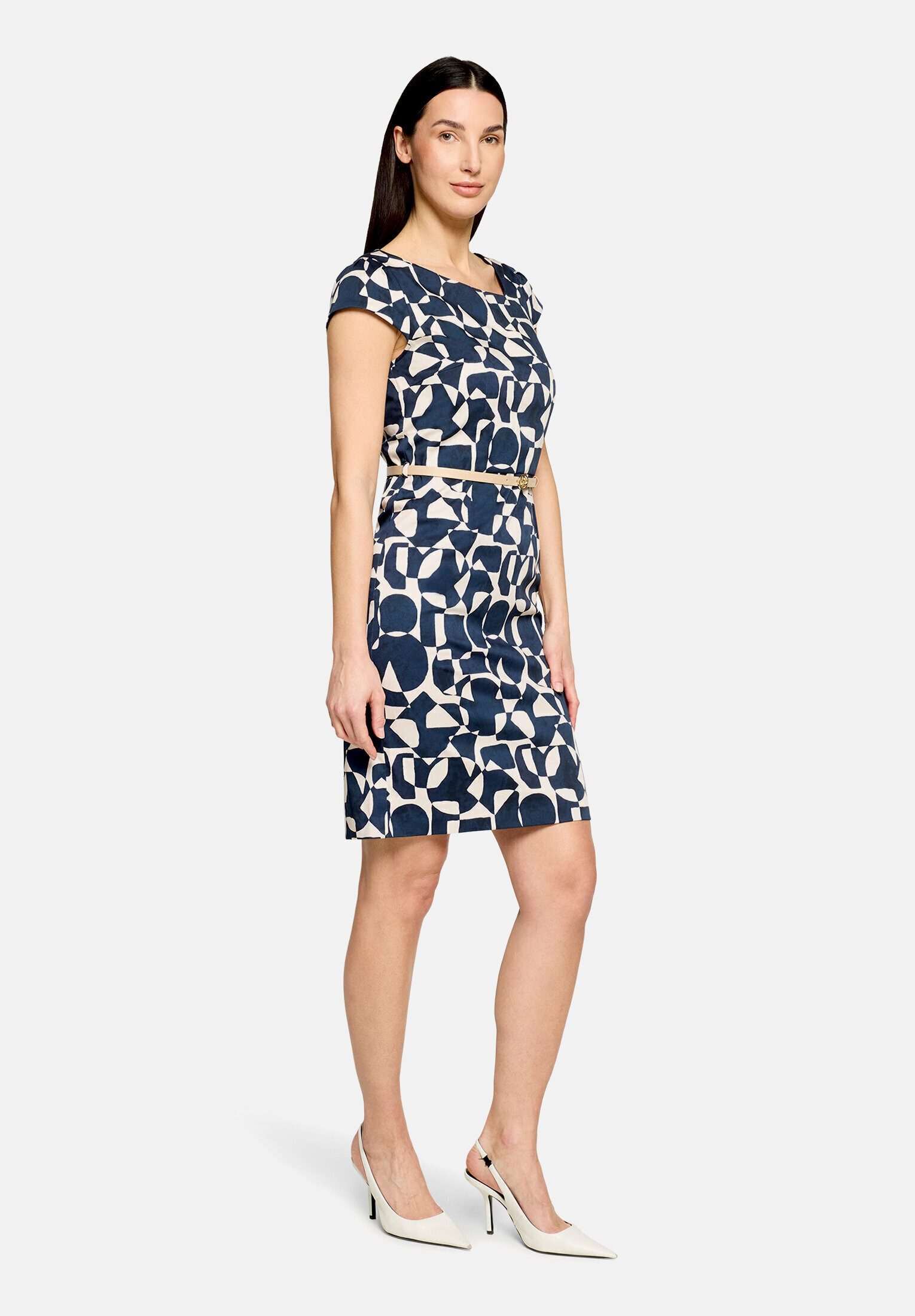 Betty&Co Etuikleid Damen mit Gürtel
