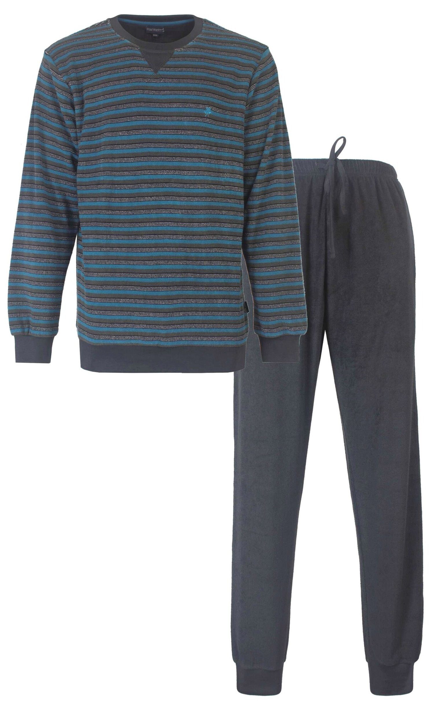 Paul Hopkins Schlafanzug Herren FRottee Pyjama (2 tlg) kuschelige Qualität günstig online kaufen