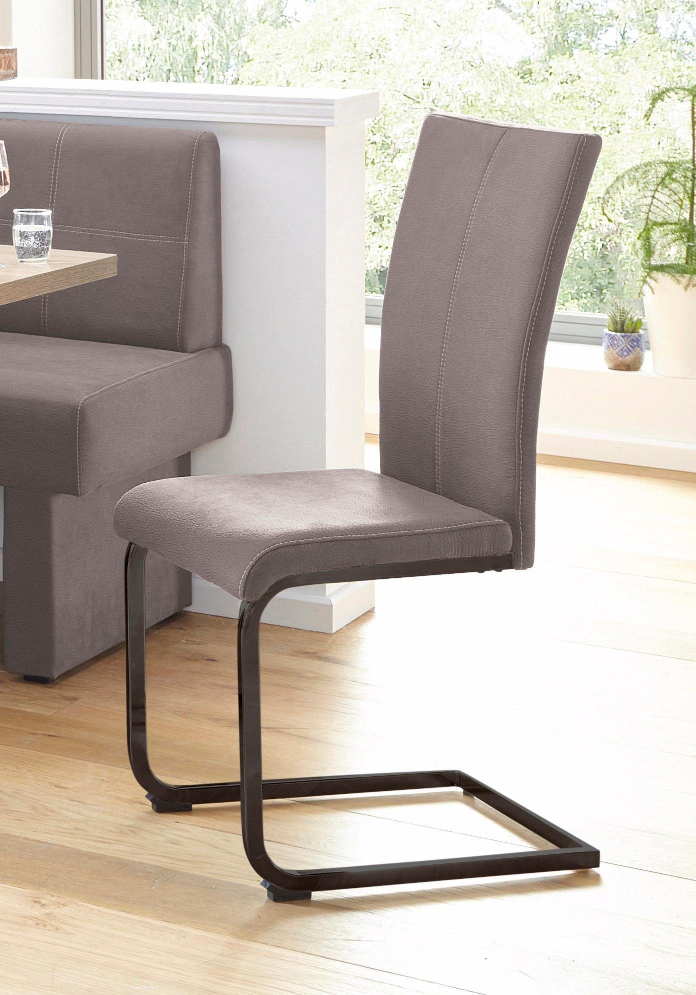 Home affaire Freischwinger "Nils", (Set), 2 St., Luxus-Microfaser Lederopti günstig online kaufen