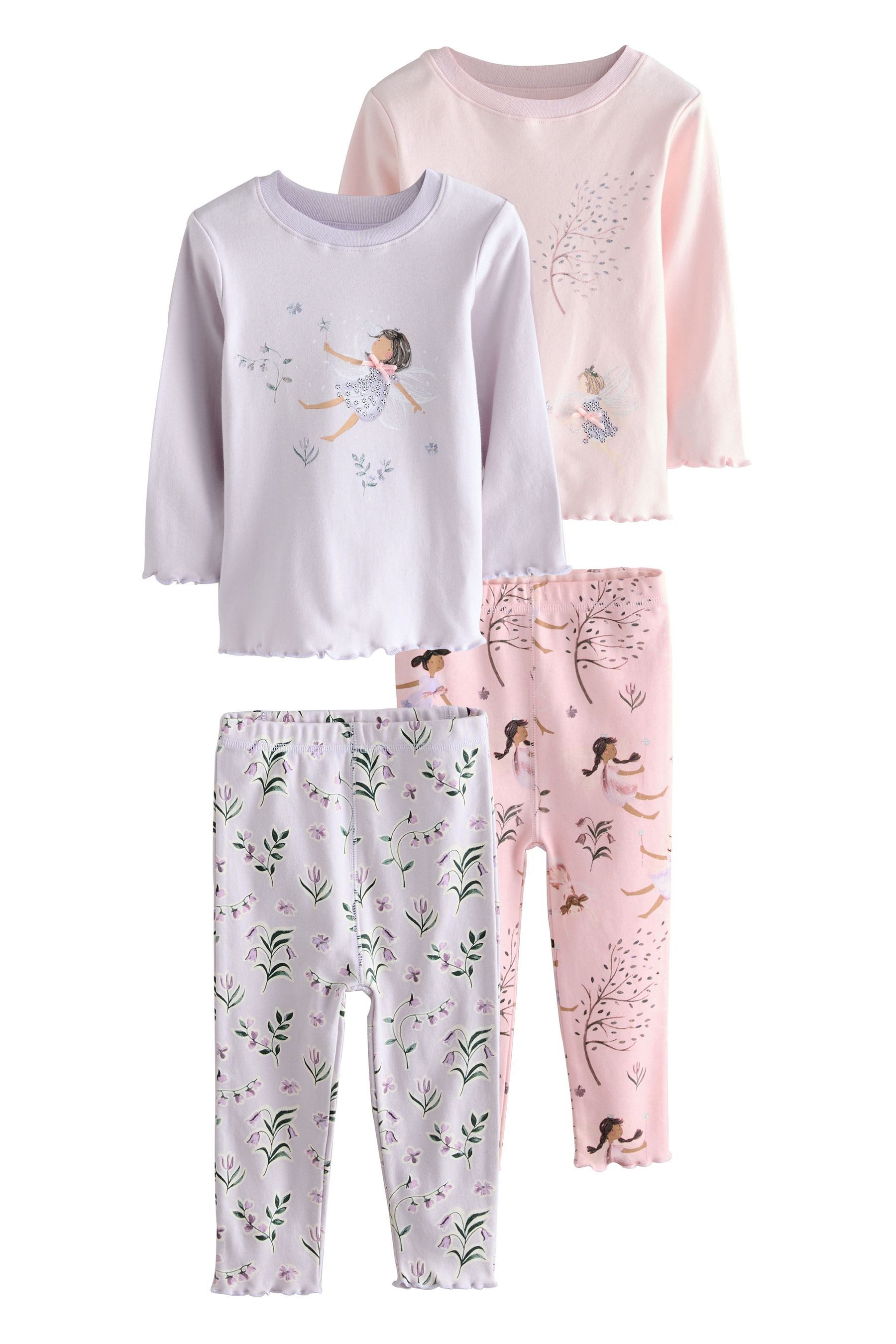 Next Pyjama Kuschelige Schlafanzüge, 2er-Pack (4 tlg)
